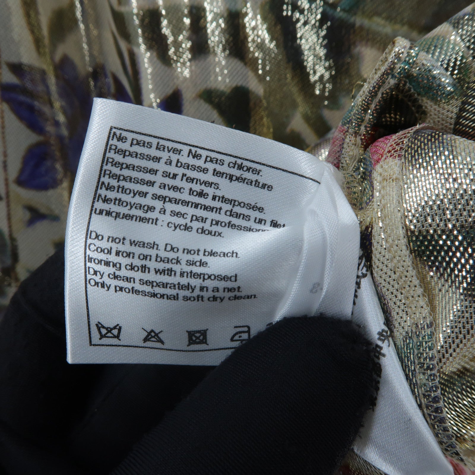 CHANEL Silk/Polyester 15C New Paris-Dubai Runway Top Blouse上衣