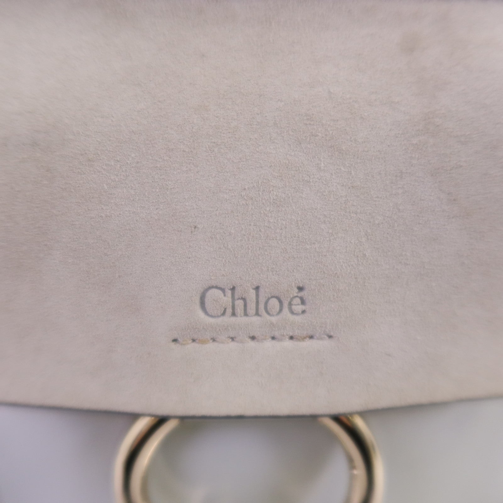 Chloe 牛皮皮革/麂皮皮革Feye金扣手挽肩背兩用袋