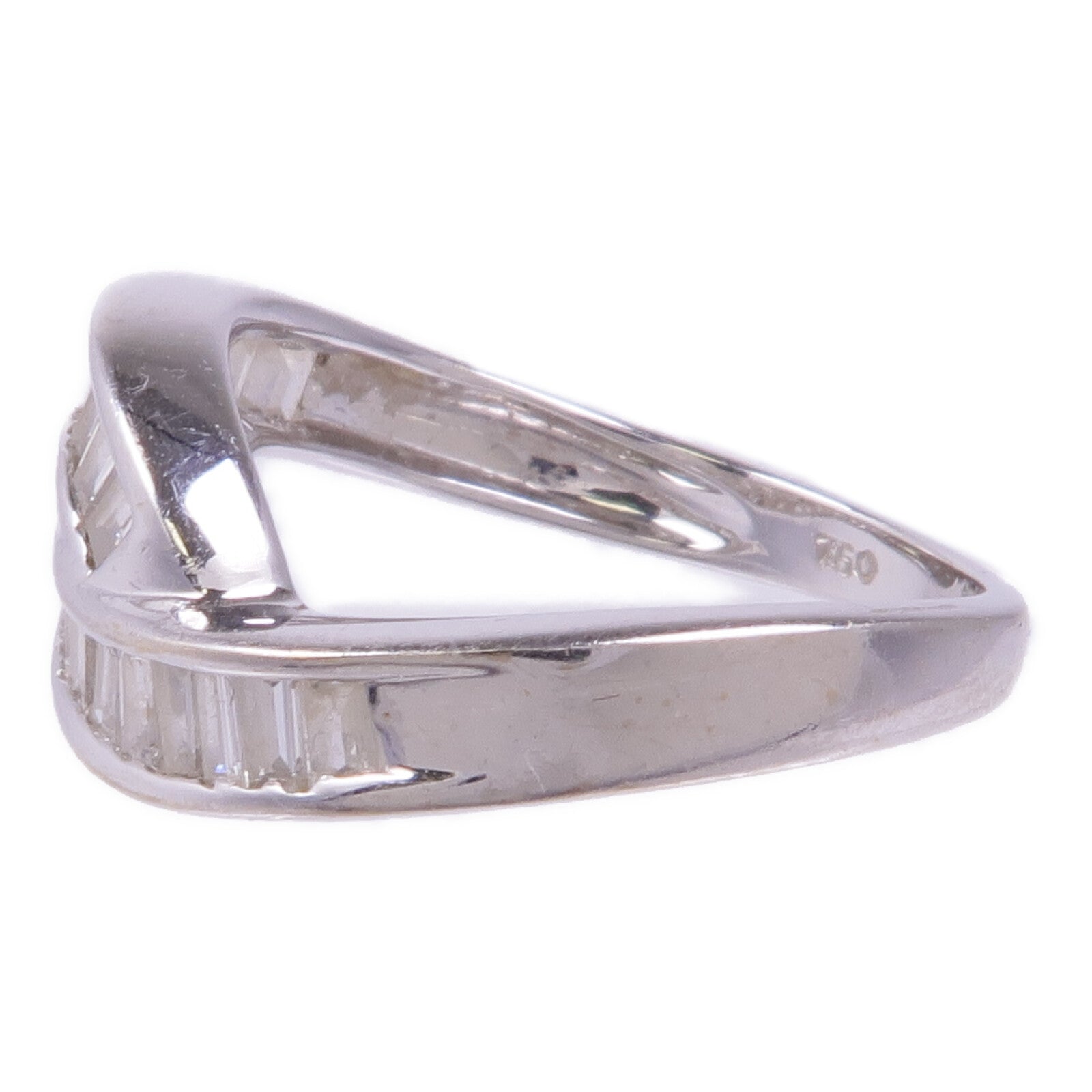JEWELRY 【激減優惠】18K白金Diamond Ring鑽石戒指US#4.25