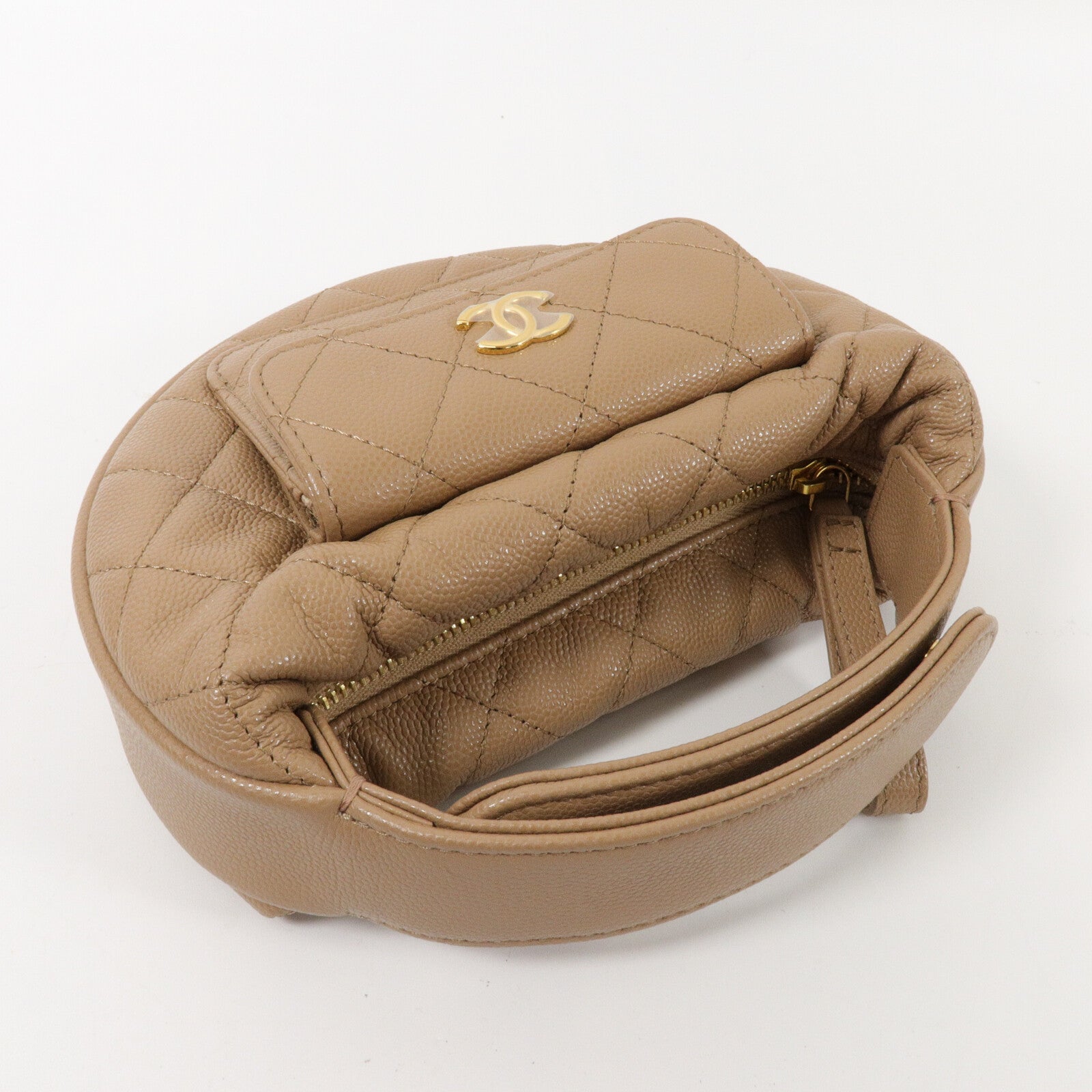 CHANEL 牛皮皮革Polly Pocket Mini Hobo手挽袋