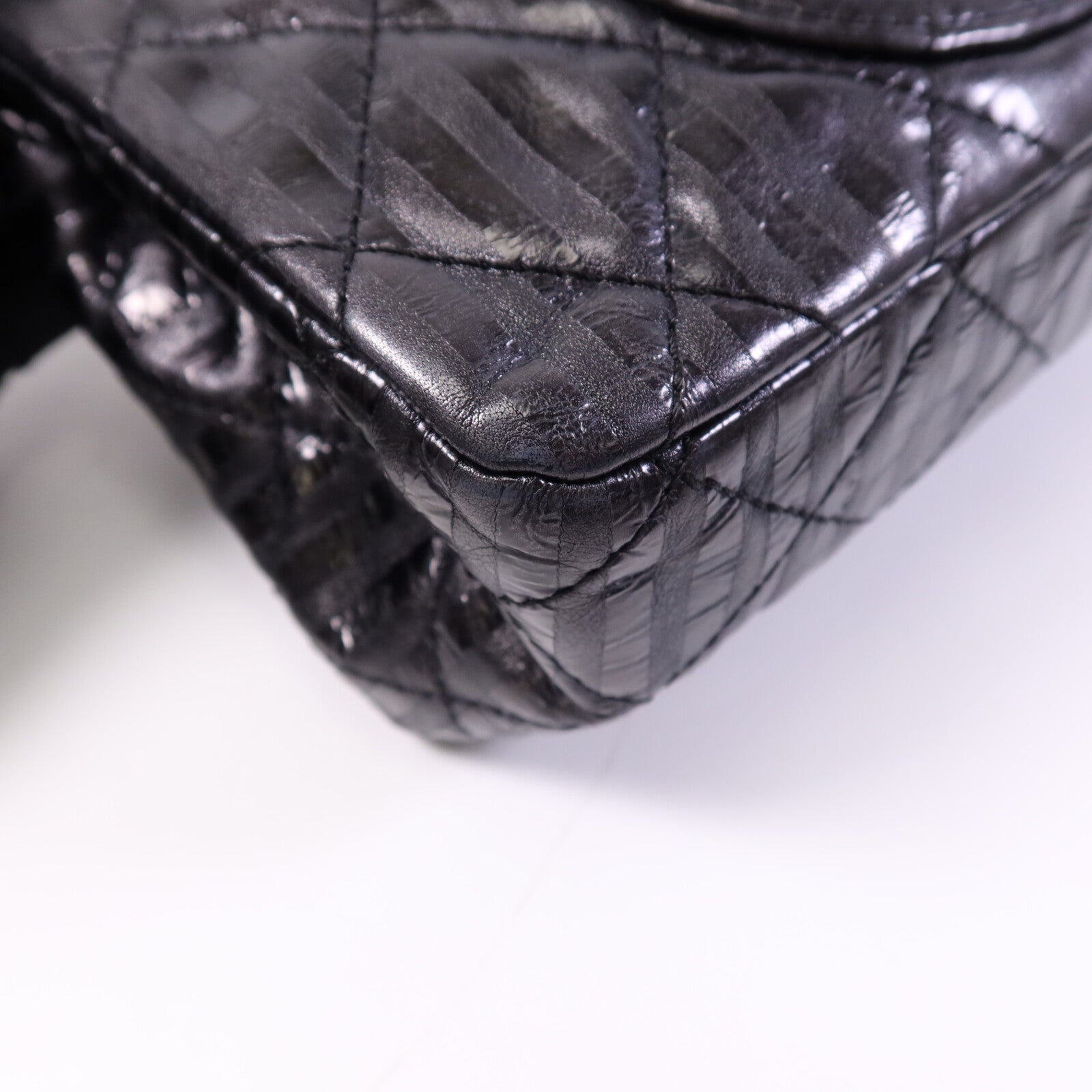 CHANEL 牛皮皮革2.55 Large銀扣鏈帶肩背袋