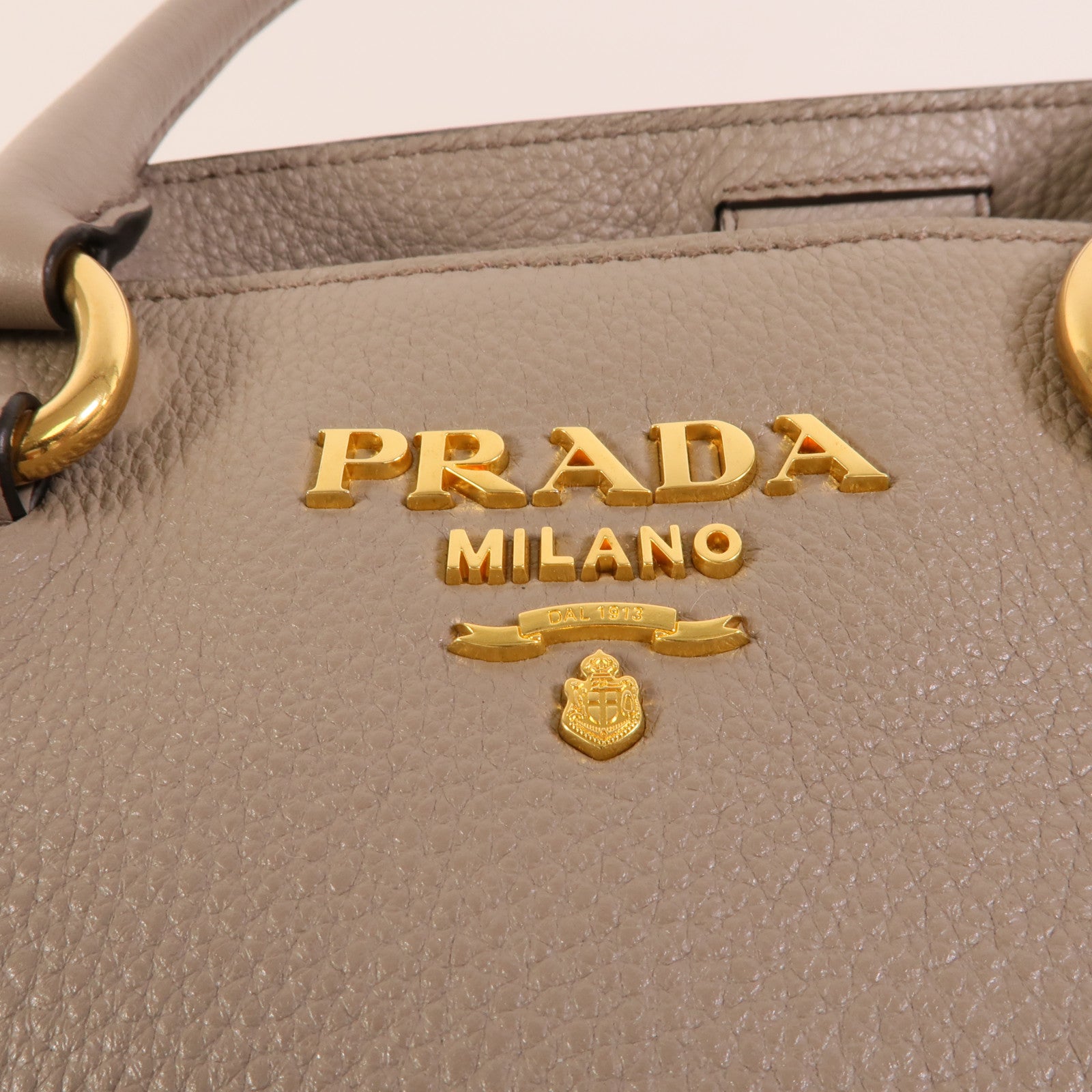 PRADA 牛皮皮革Vitello Phenix手挽肩背兩用袋