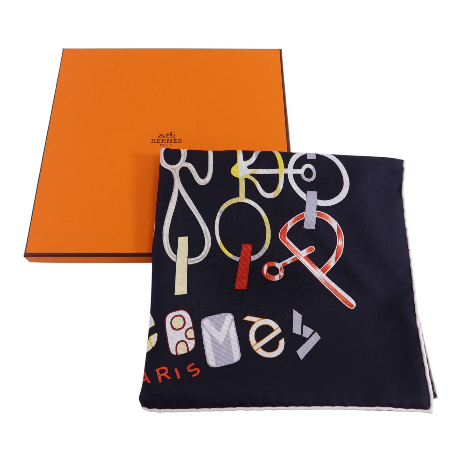 HERMES 絲質Do Re Boucles Scarf 90x90絲巾