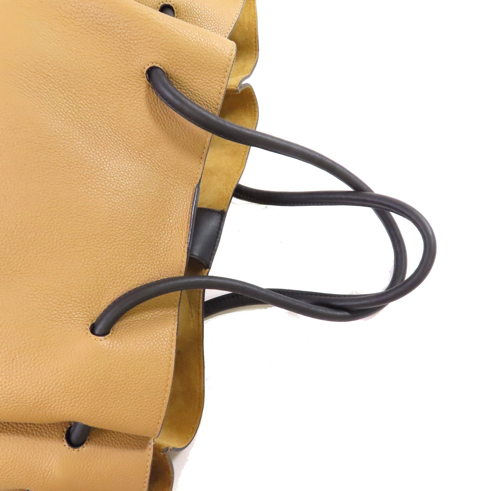 LOEWE 牛皮皮革Flamenco Knot Tote Bag肩背袋啡色