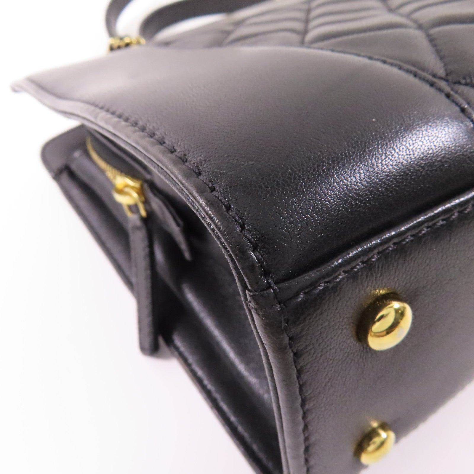 CHANEL 羊皮皮革Shoulder Bag金扣鏈帶肩背袋
