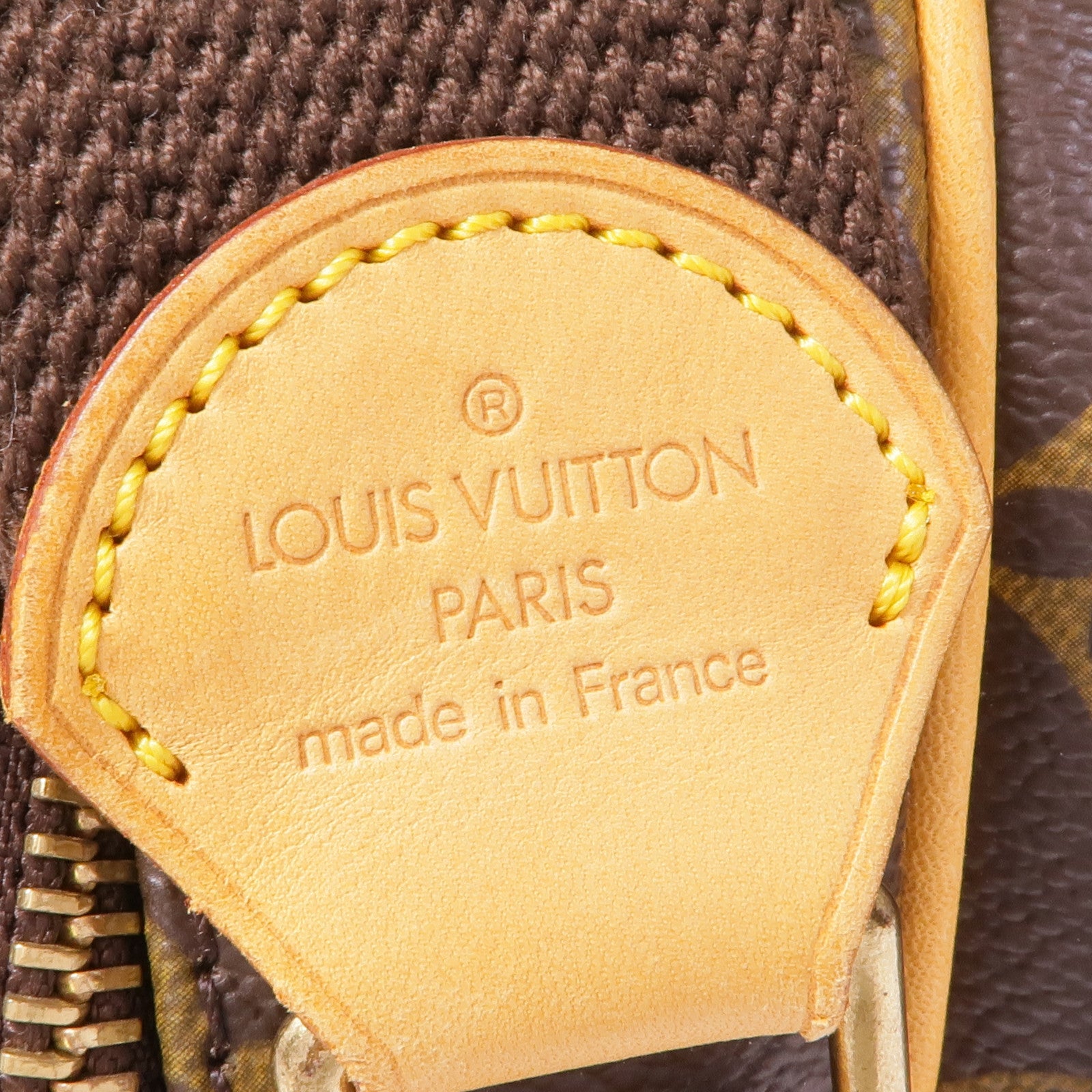 LOUIS VUITTON Monogram Reporter PM金扣肩背袋棕色