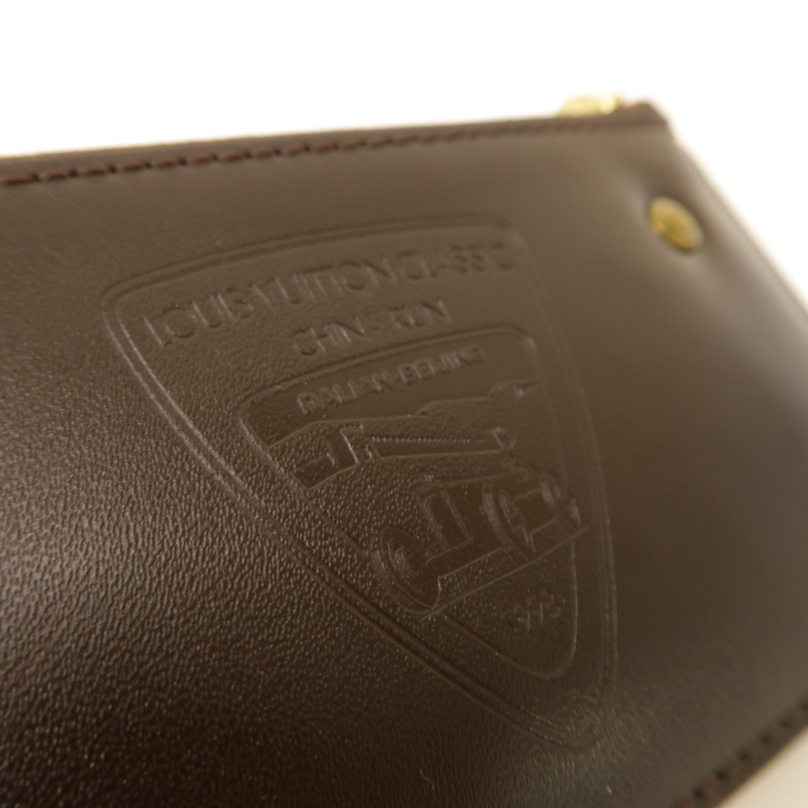 LOUIS VUITTON Damier Key Case金扣鎖匙包棕色