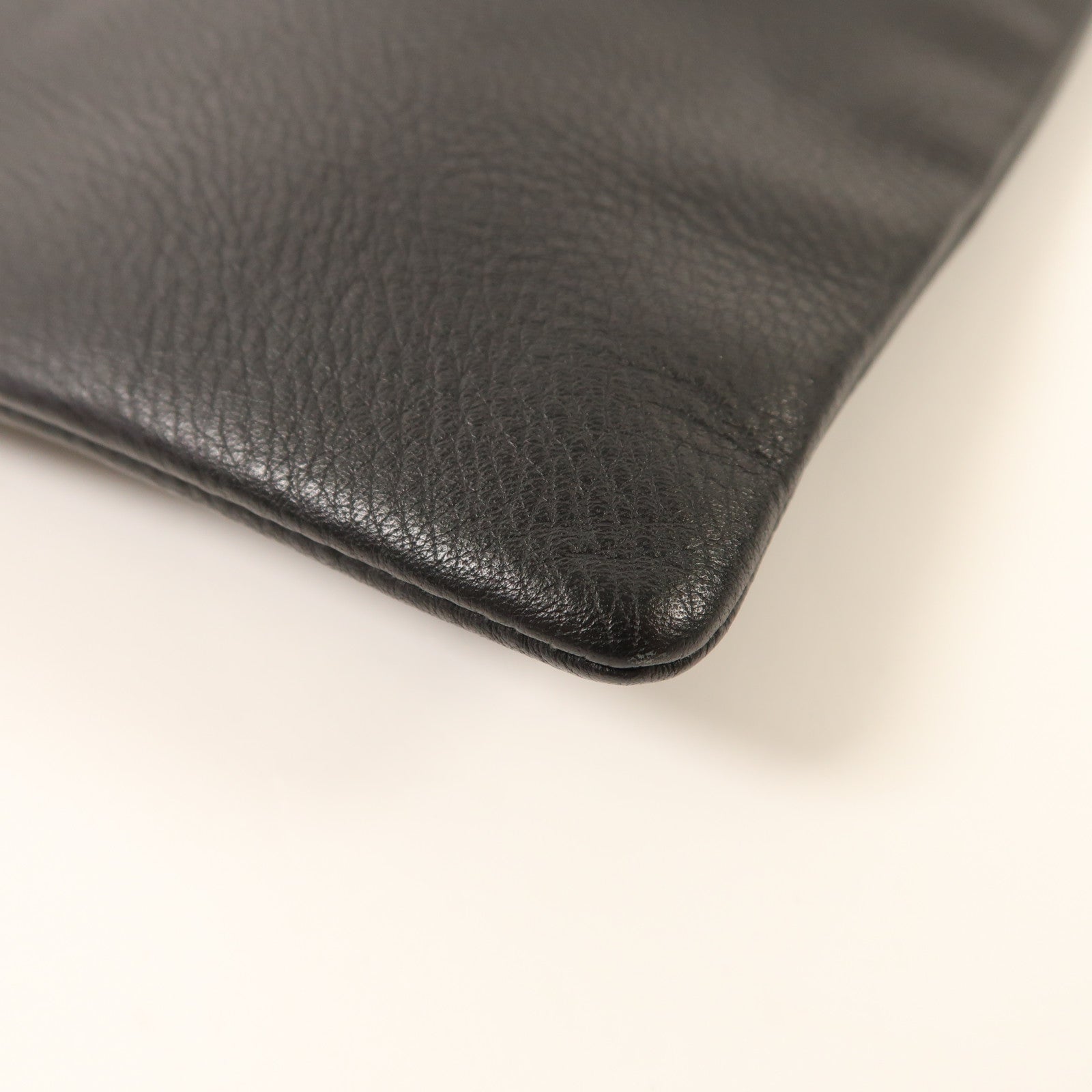 BALENCIAGA 牛皮皮革Clutch Bag銀扣手拿包