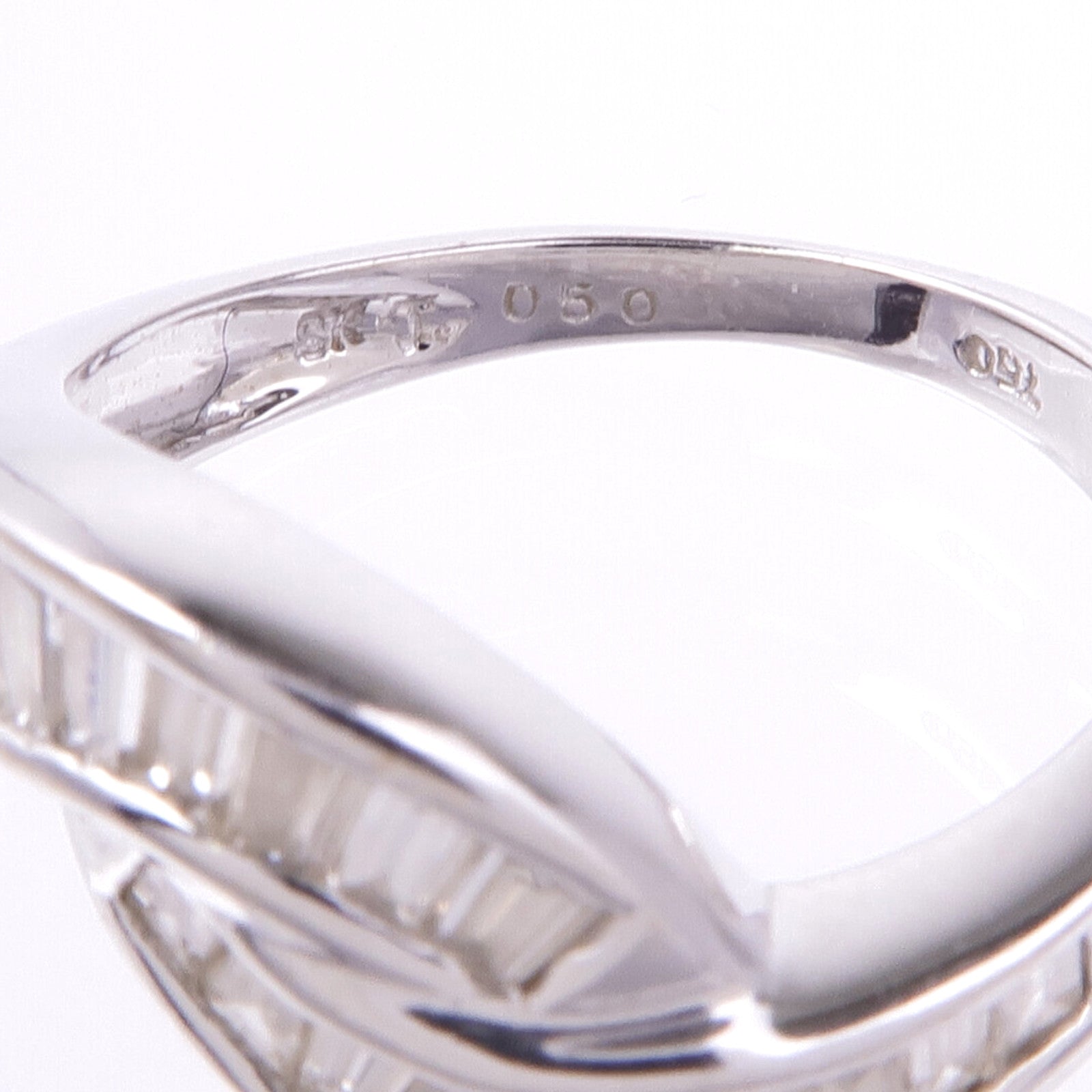 JEWELRY 【激減優惠】18K白金Diamond Ring鑽石戒指US#4.25