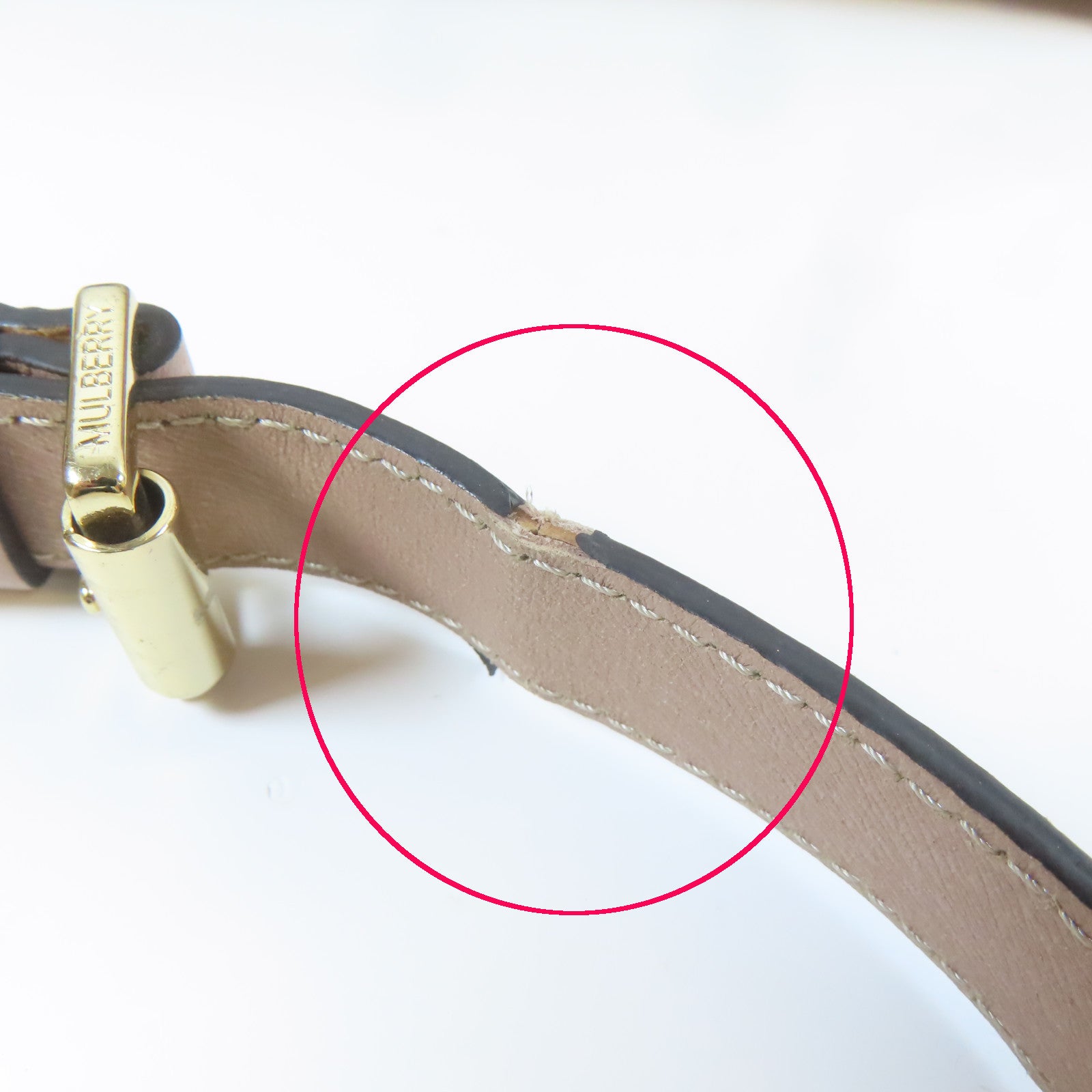 MULBERRY 牛皮皮革2 Way Shoulder Bag金扣手挽肩背兩用袋粉紅色