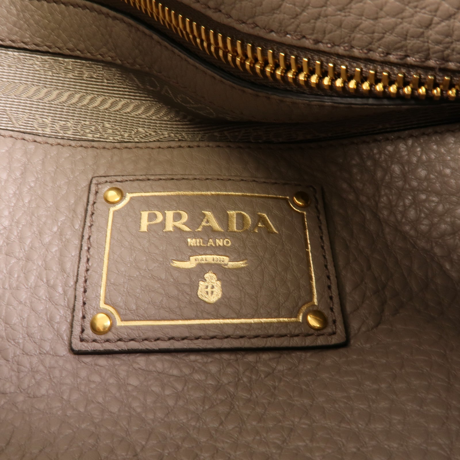 PRADA 牛皮皮革Vitello Phenix手挽肩背兩用袋