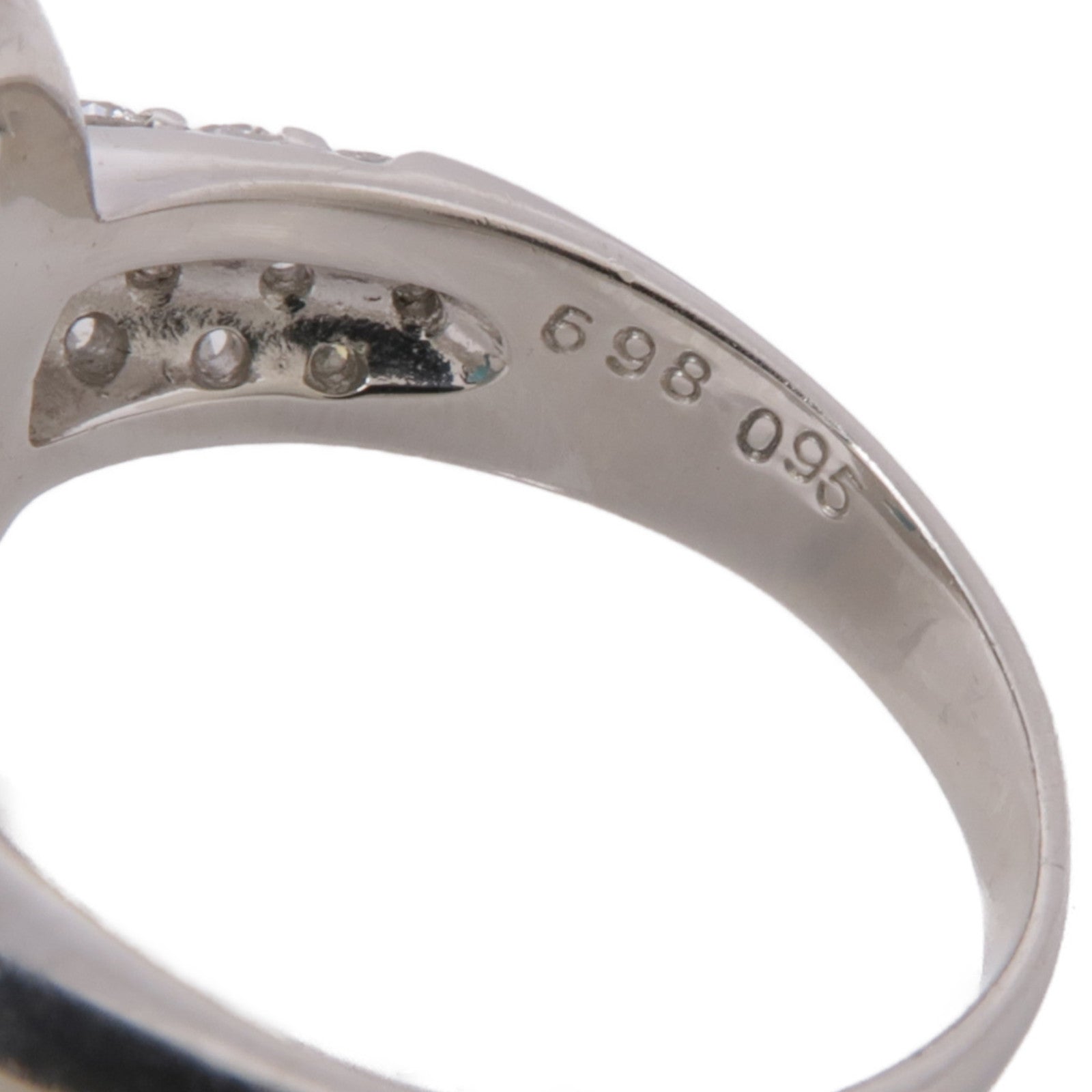 JEWELRY PT900鉑金Tourmaline Diamond Ring戒指US#6.25
