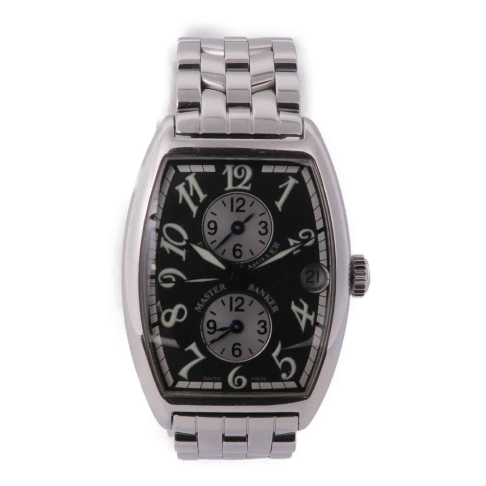FRANCK MULLER Master Banker 2852 MB Automatic Watch Stainless Steel Black