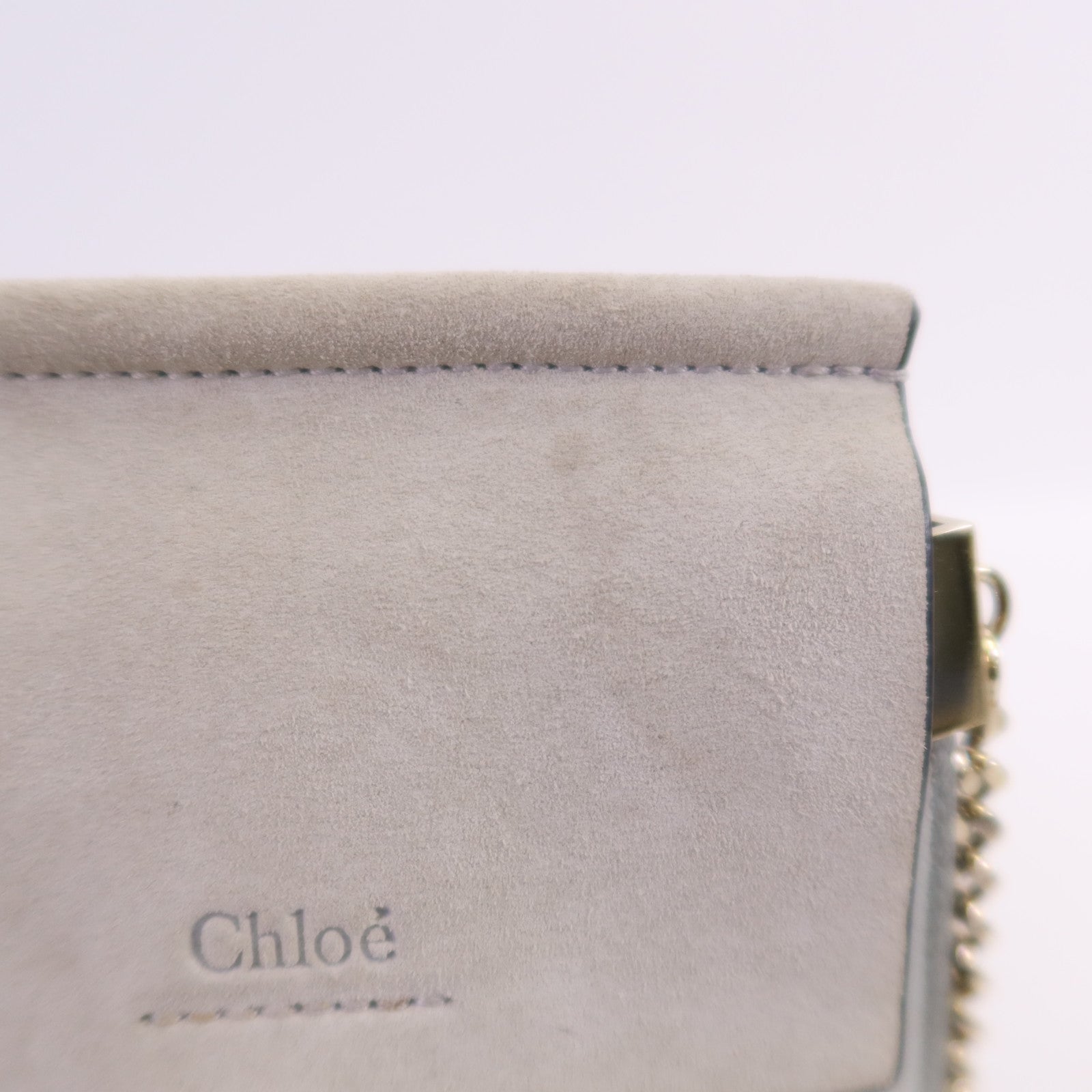 Chloe 牛皮皮革/麂皮皮革Feye金扣手挽肩背兩用袋