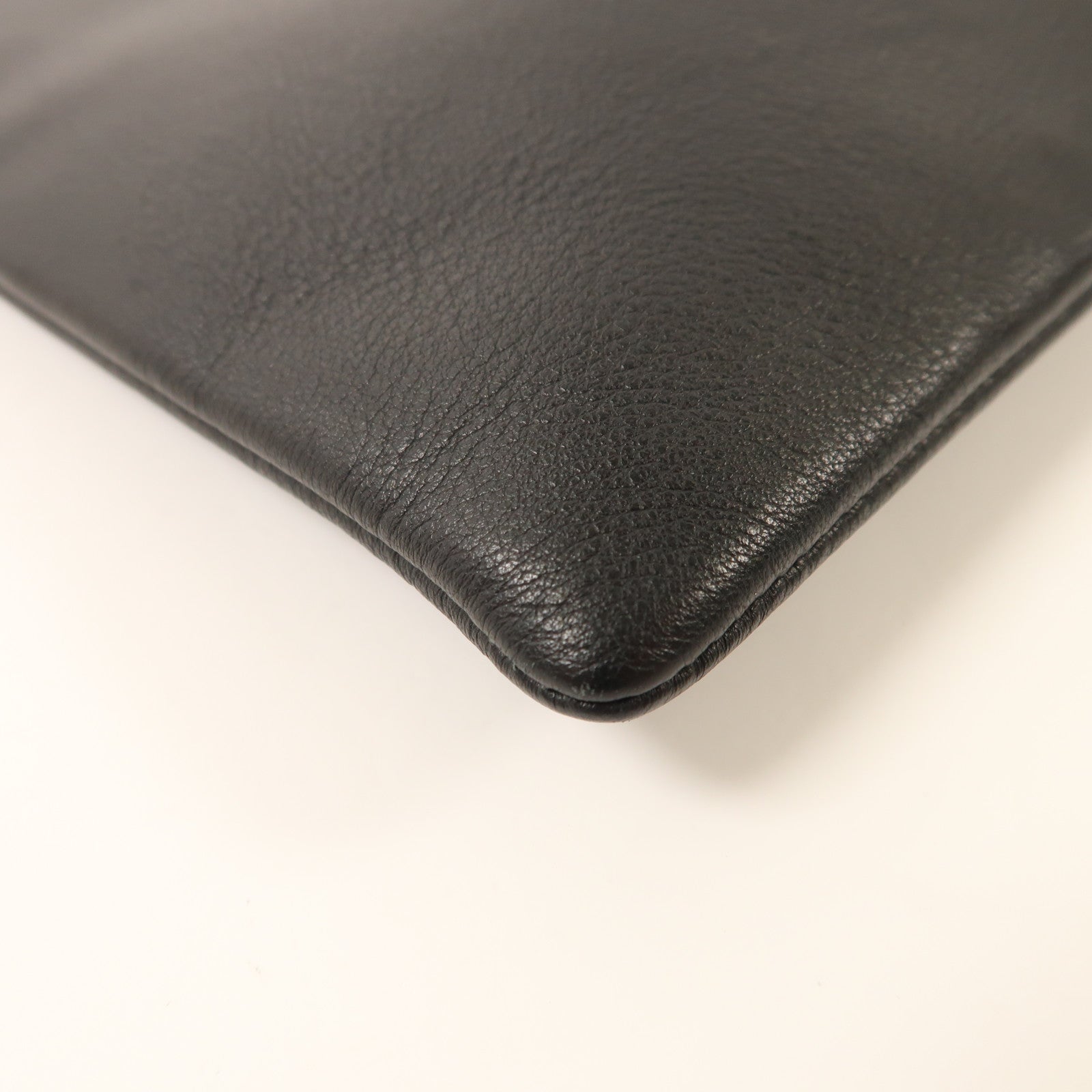 BALENCIAGA 牛皮皮革Clutch Bag銀扣手拿包