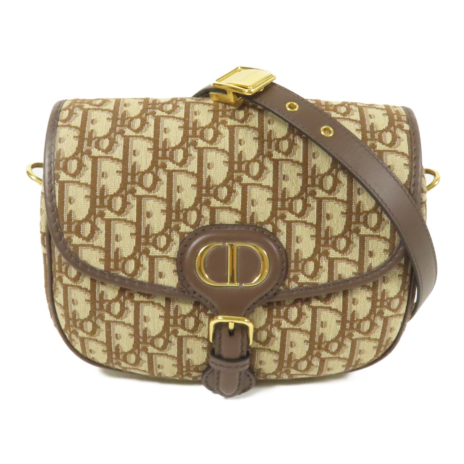 Dior 帆布Bobby金扣肩背袋