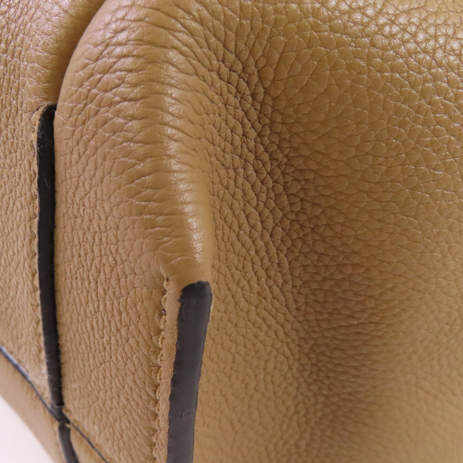 LOEWE 牛皮皮革Flamenco Knot Tote Bag肩背袋啡色