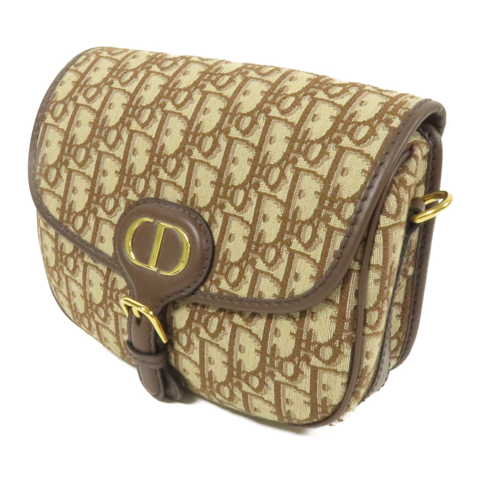 Dior 帆布Bobby金扣肩背袋