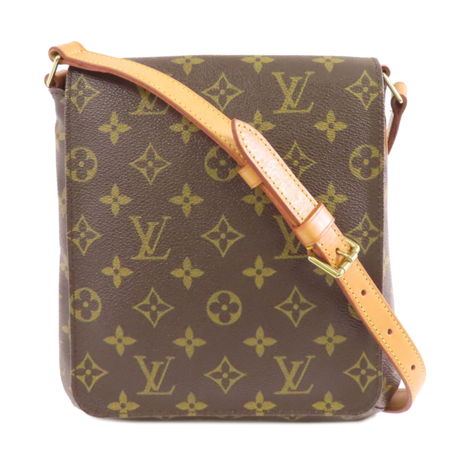 LOUIS VUITTON 【激減優惠】Monogram Musette Salsa金扣肩背袋啡色