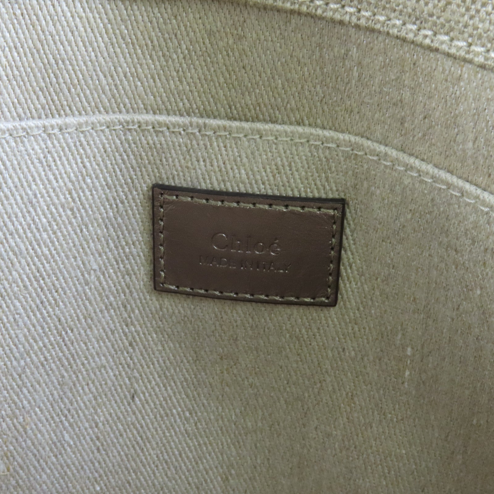 Chloe 帆布Woody Tote Medium肩背袋