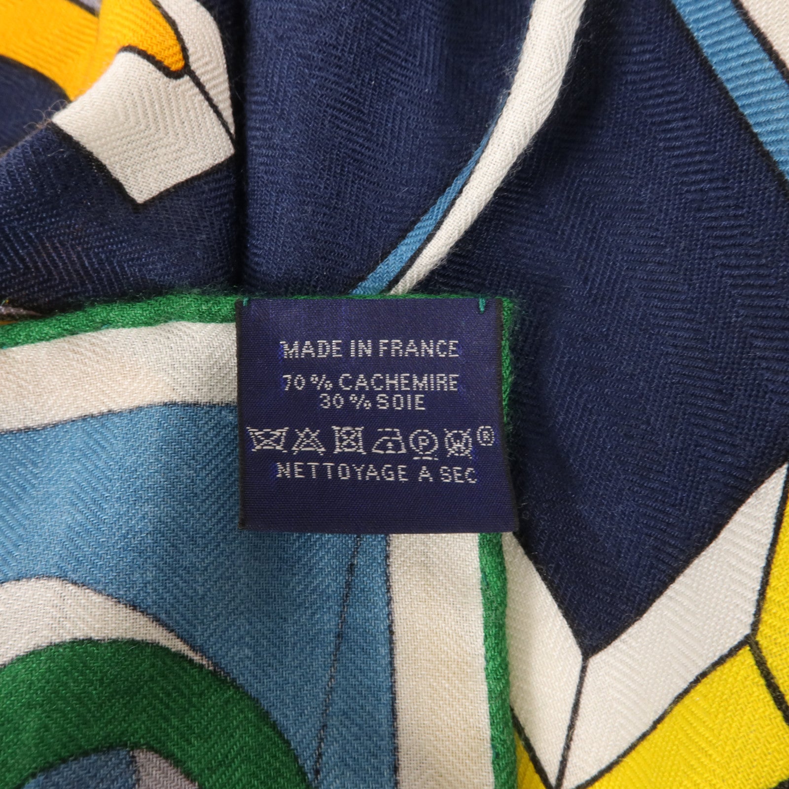 HERMES 羊絨/絲質Scarf 100X100cm絲巾