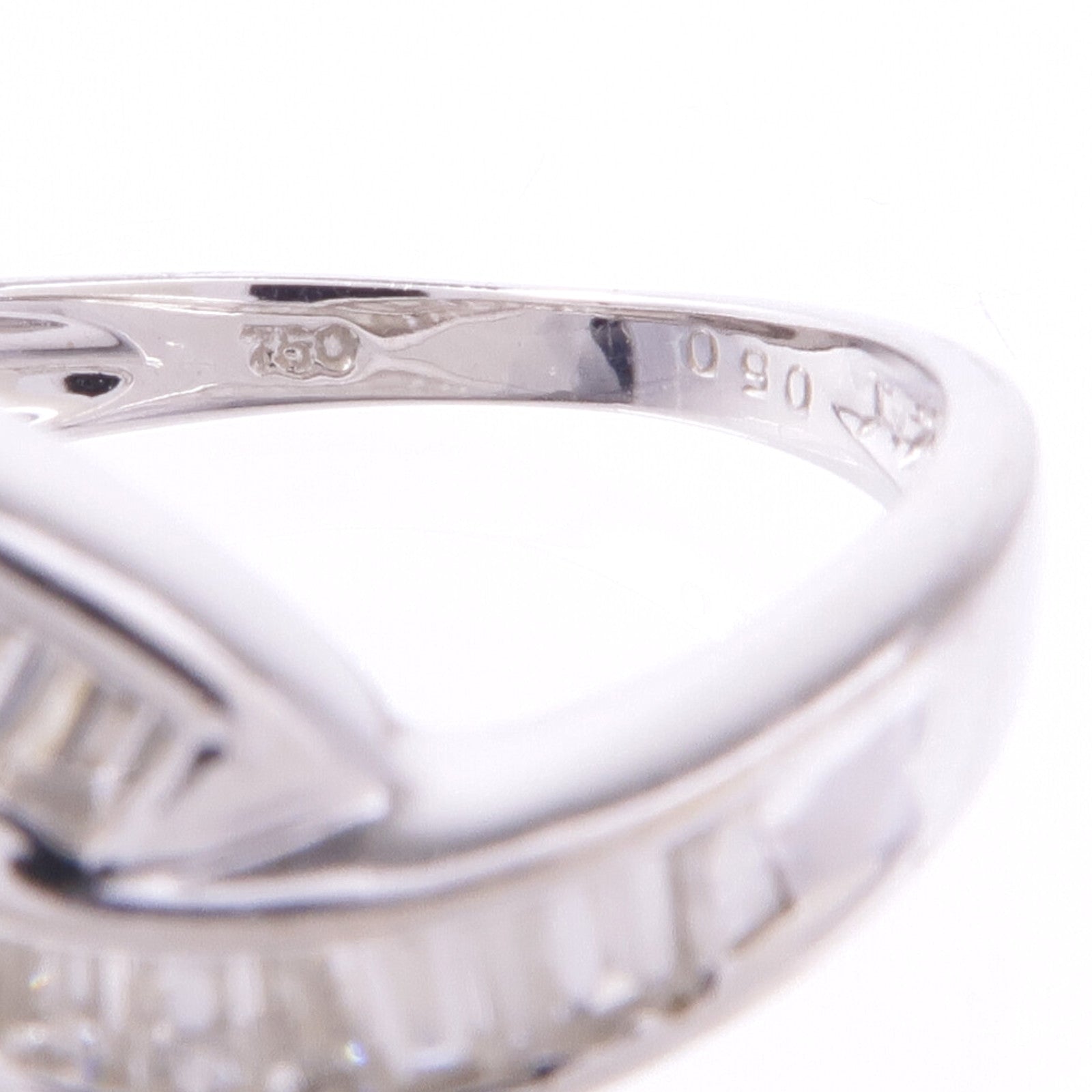 JEWELRY 【激減優惠】18K白金Diamond Ring鑽石戒指US#4.25