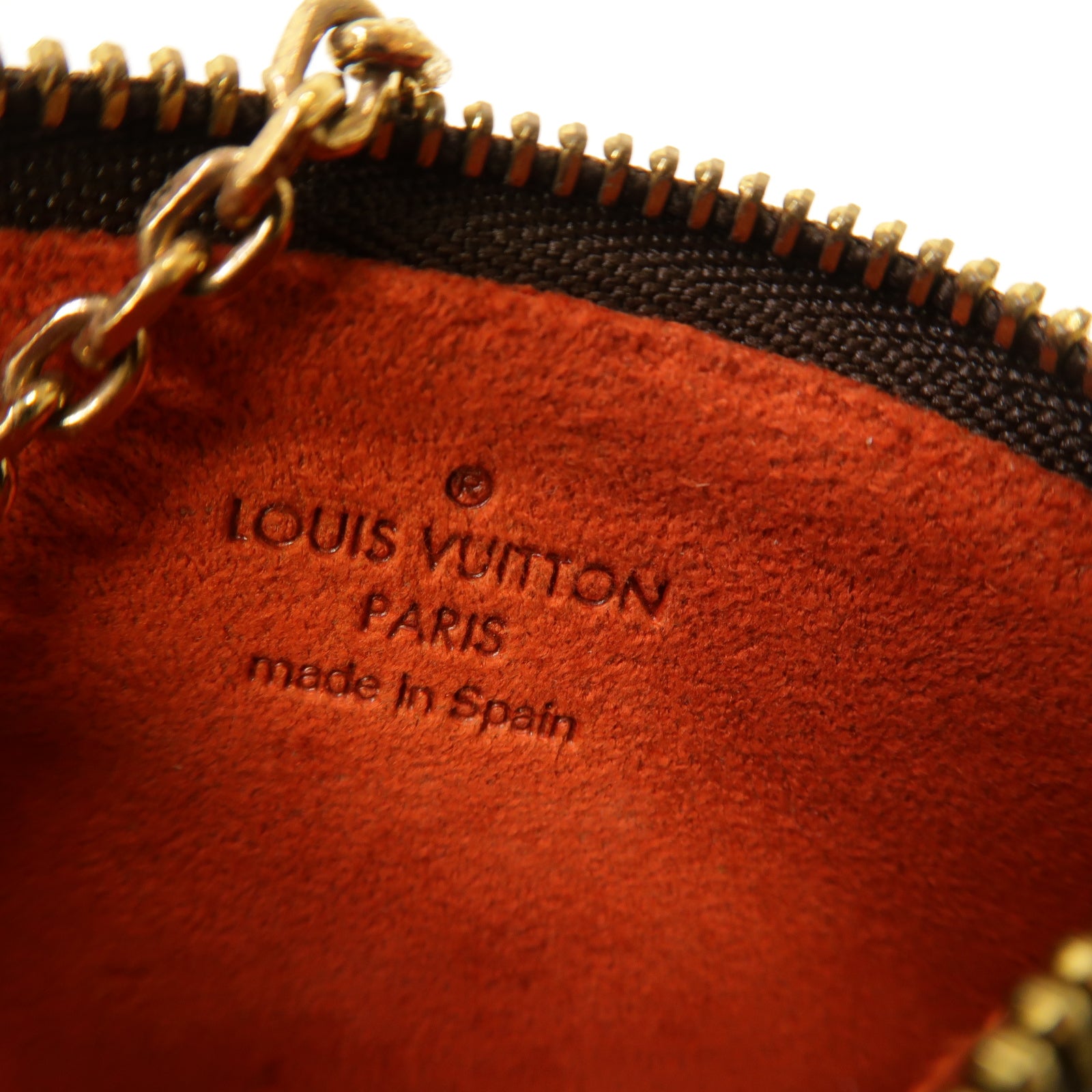 LOUIS VUITTON Damier Key Case金扣鎖匙包棕色