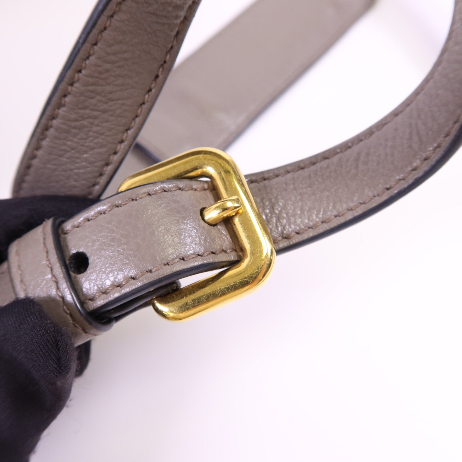 PRADA 牛皮皮革2 Way Shoulder Bag金扣手挽肩背兩用袋