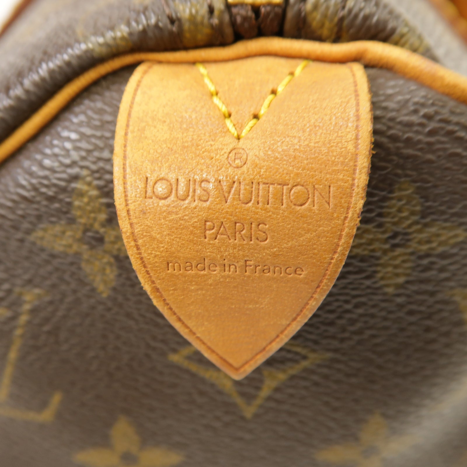 LOUIS VUITTON Monogram Speedy 25金扣手挽袋棕色