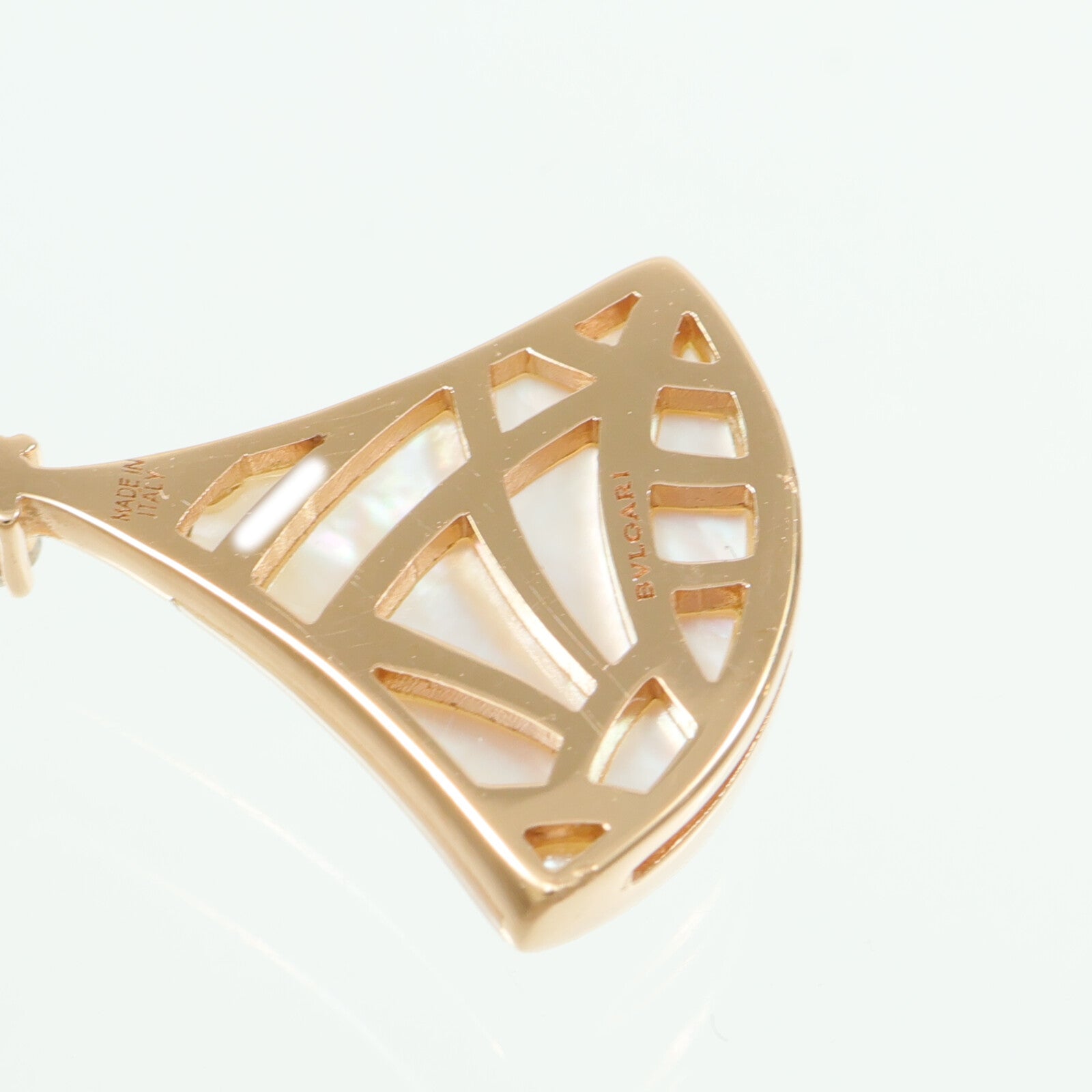BVLGARI 18K玫瑰金Divas' Dream Earrings珍珠母貝耳環