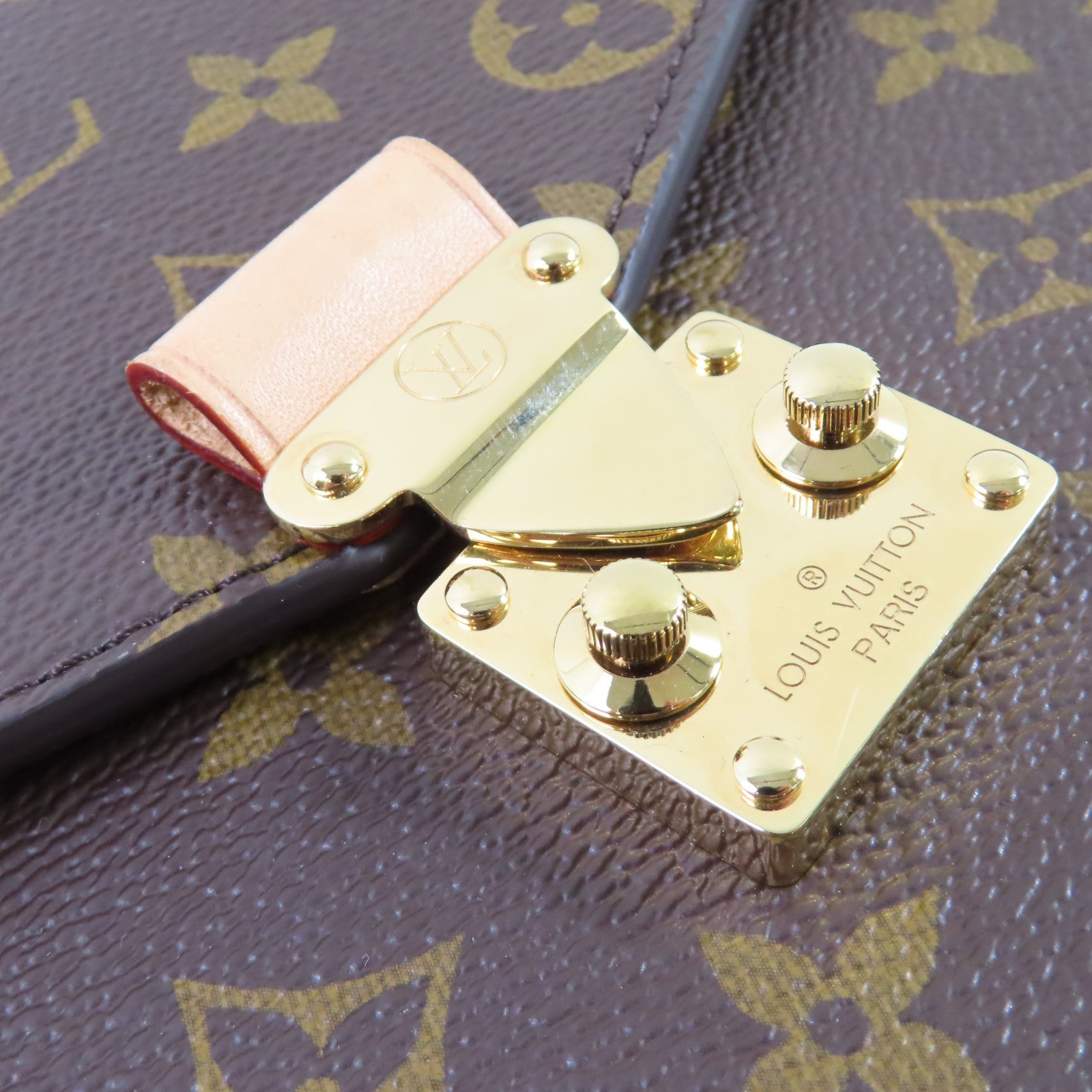 LOUIS VUITTON Monogram Pochtte Metis 2Way Shoulder Bag金扣手挽肩背兩用袋啡色