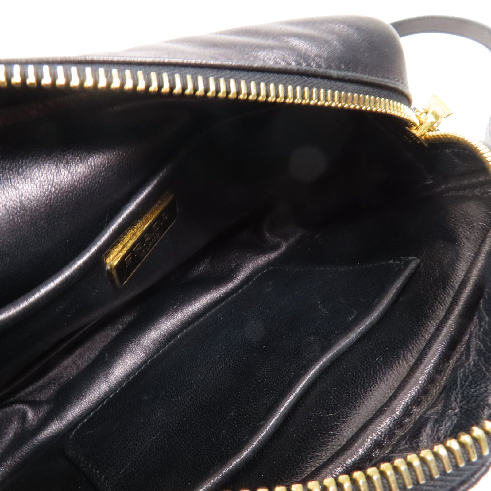 PRADA 羊皮皮革Nappa Fiocco Bow金扣肩背袋