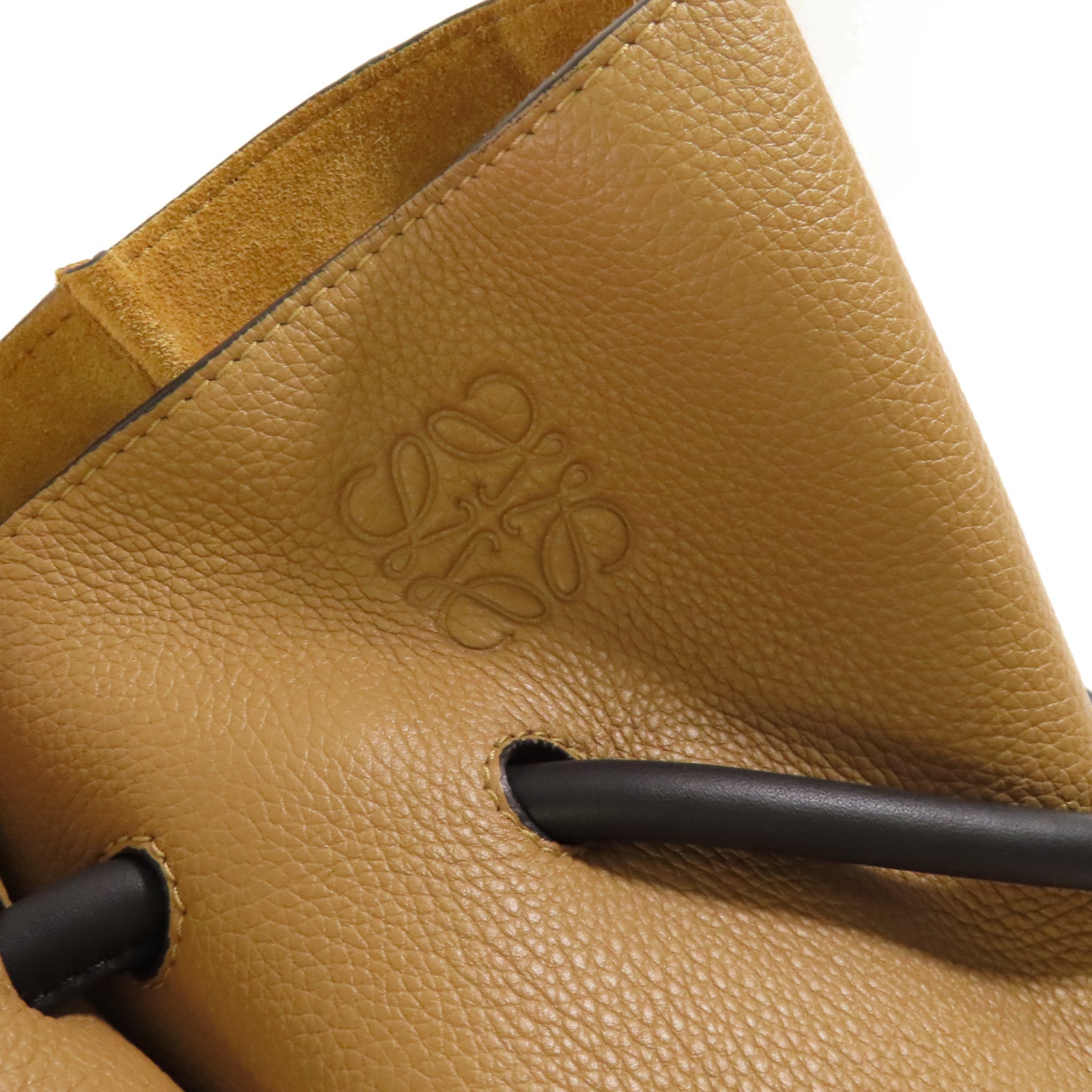 LOEWE 牛皮皮革Flamenco Knot Tote Bag肩背袋啡色