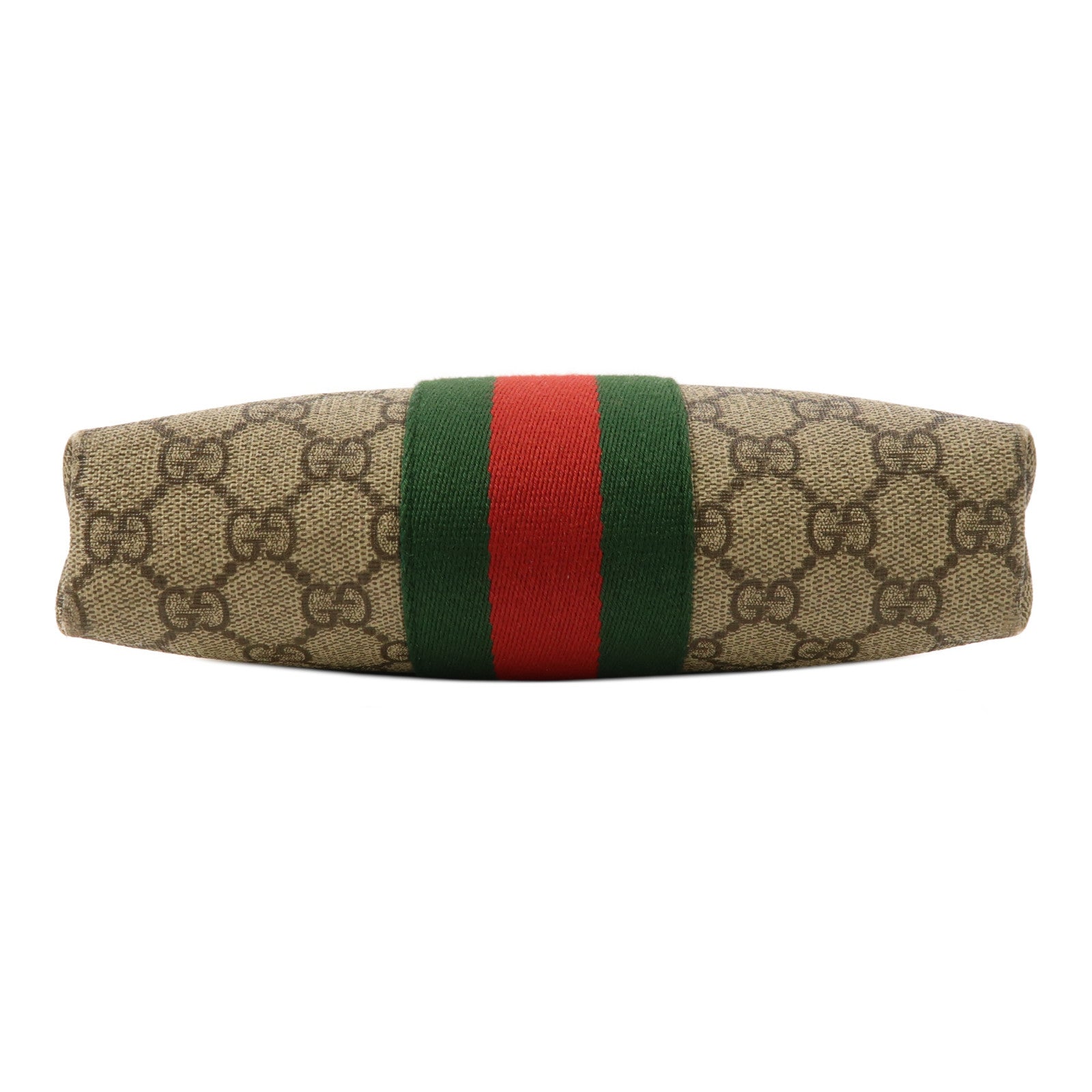 GUCCI 塗層帆布GG Supreme Shoulder Bag銀扣肩背袋