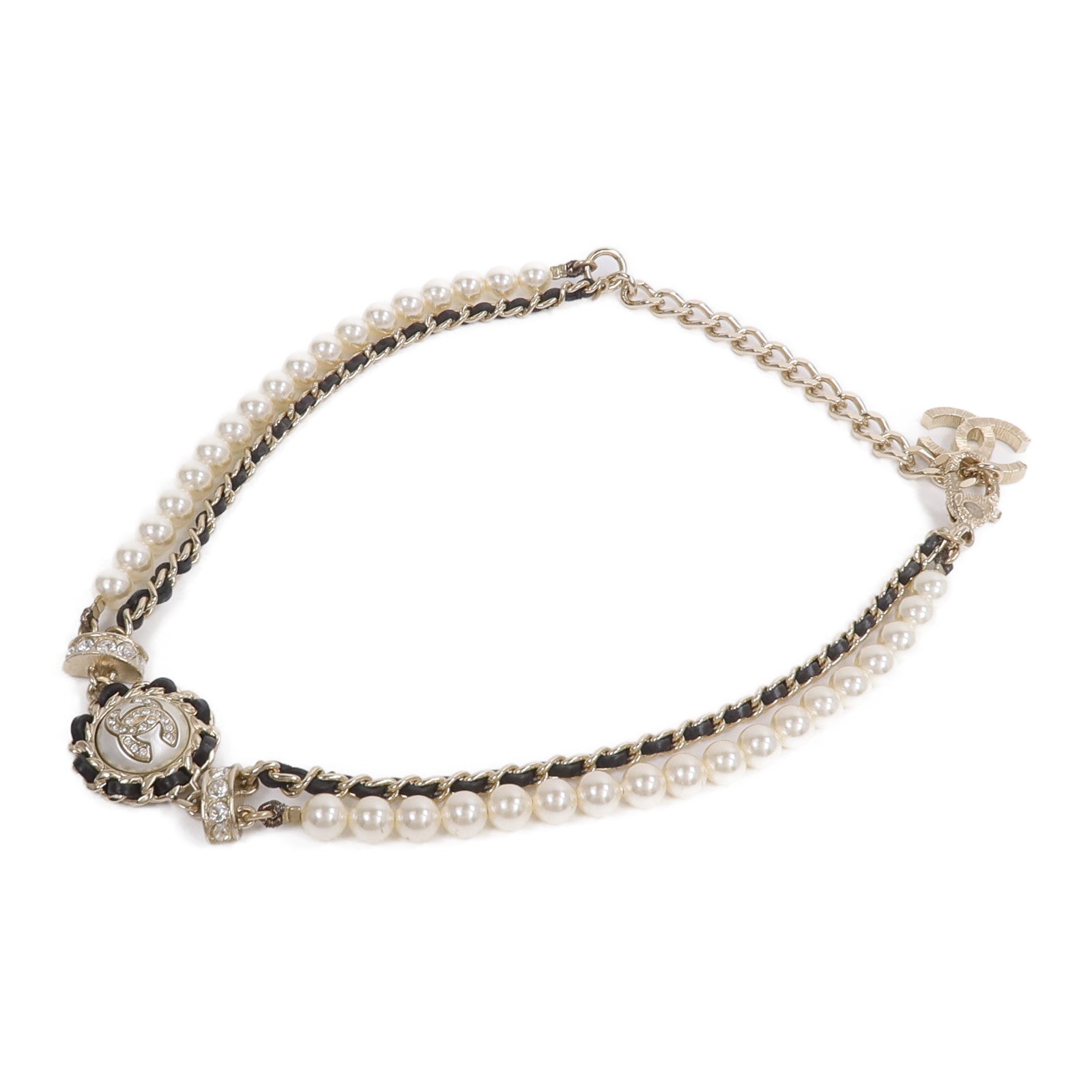 CHANEL PVC/金屬Necklace項鍊