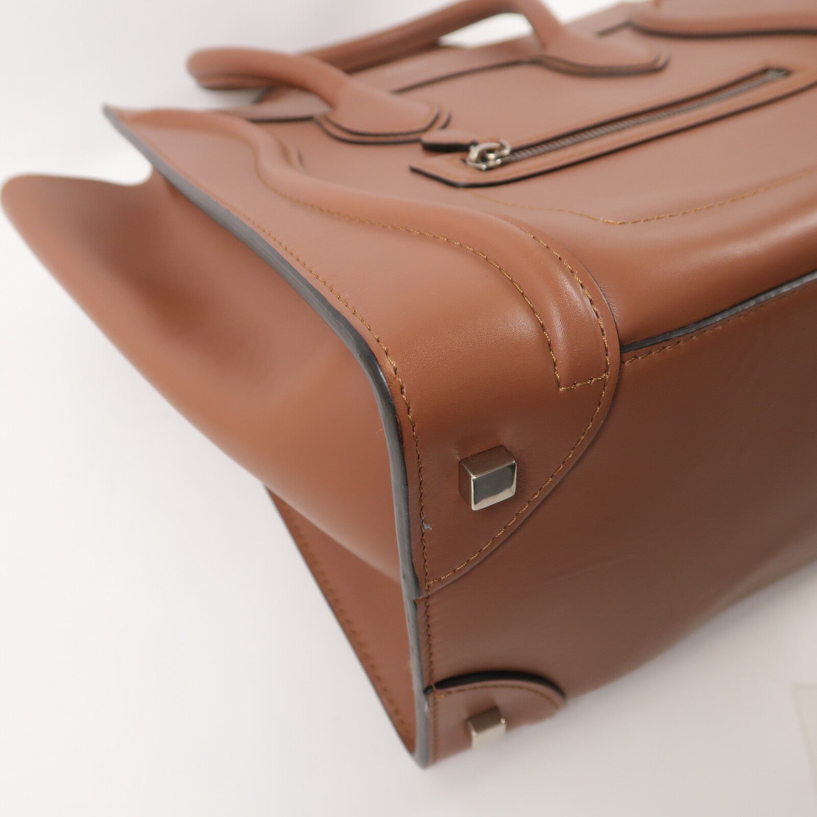 CELINE 牛皮皮革Luggage Tote手挽袋