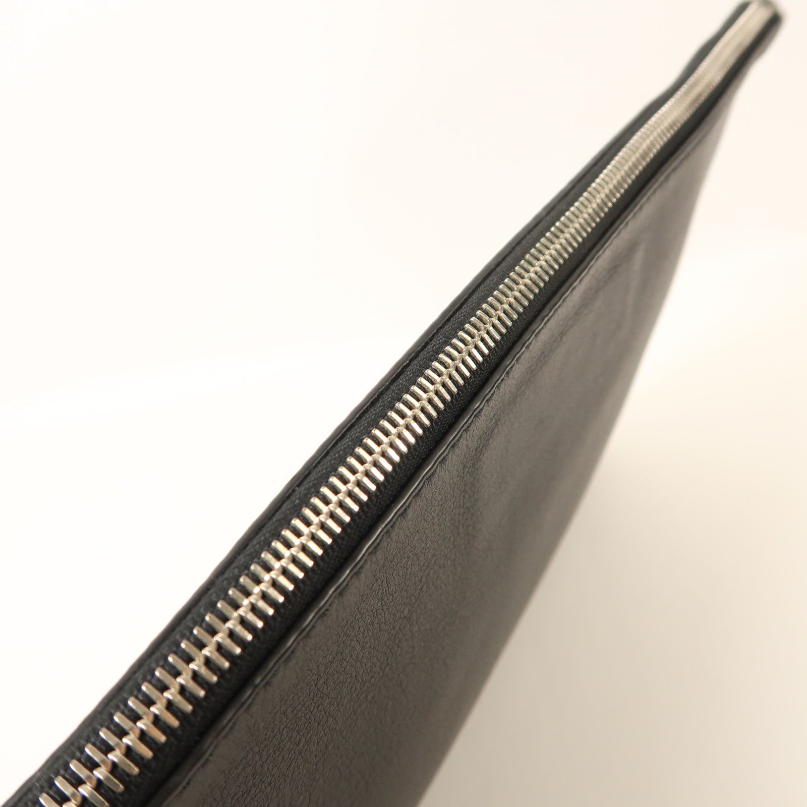 BALENCIAGA 牛皮皮革Clutch Bag銀扣手拿包
