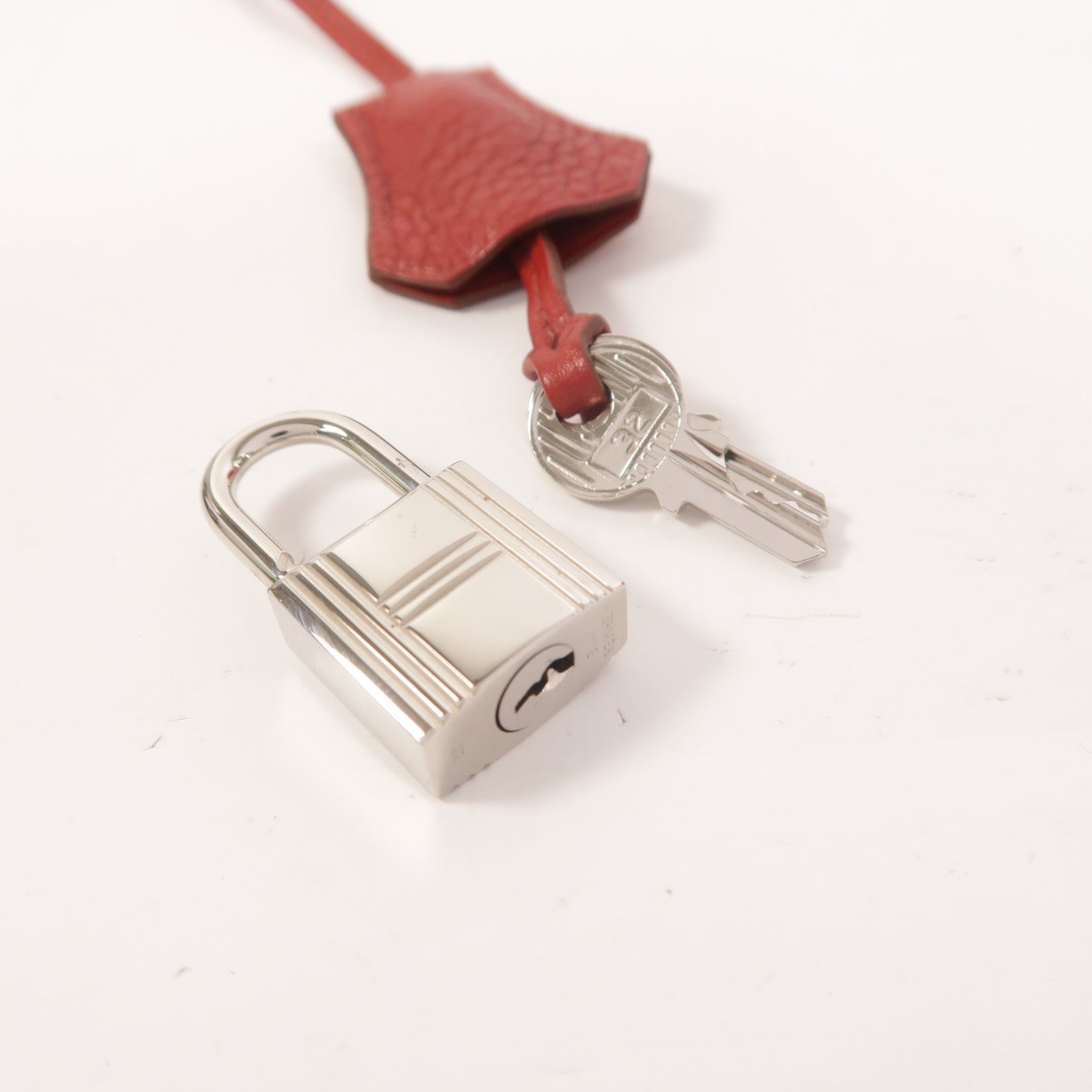 HERMES Clemence皮革Bolide 31手挽肩背兩用袋Rouge Garance