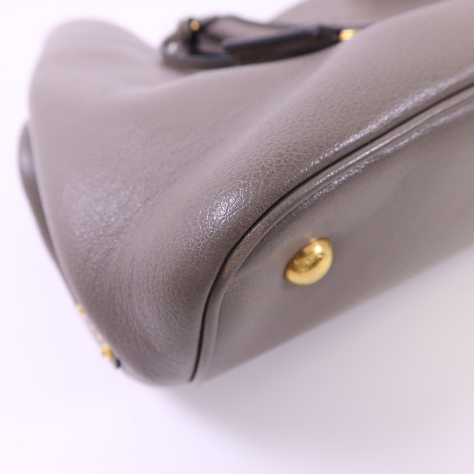 PRADA 牛皮皮革2 Way Shoulder Bag金扣手挽肩背兩用袋