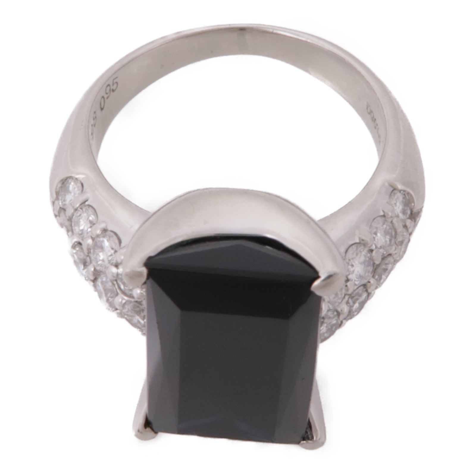 JEWELRY PT900鉑金Tourmaline Diamond Ring戒指US#6.25
