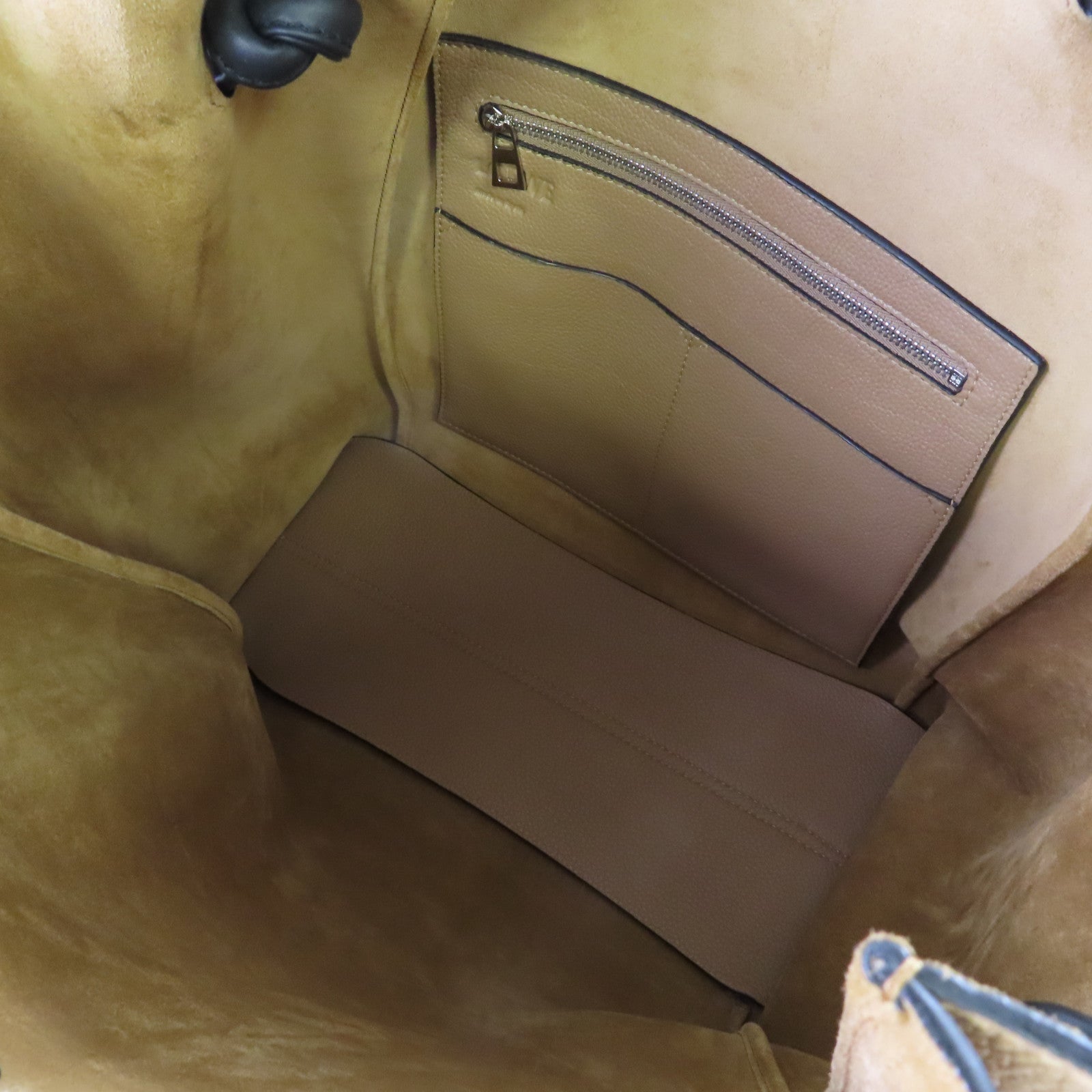 LOEWE 牛皮皮革Flamenco Knot Tote Bag肩背袋啡色