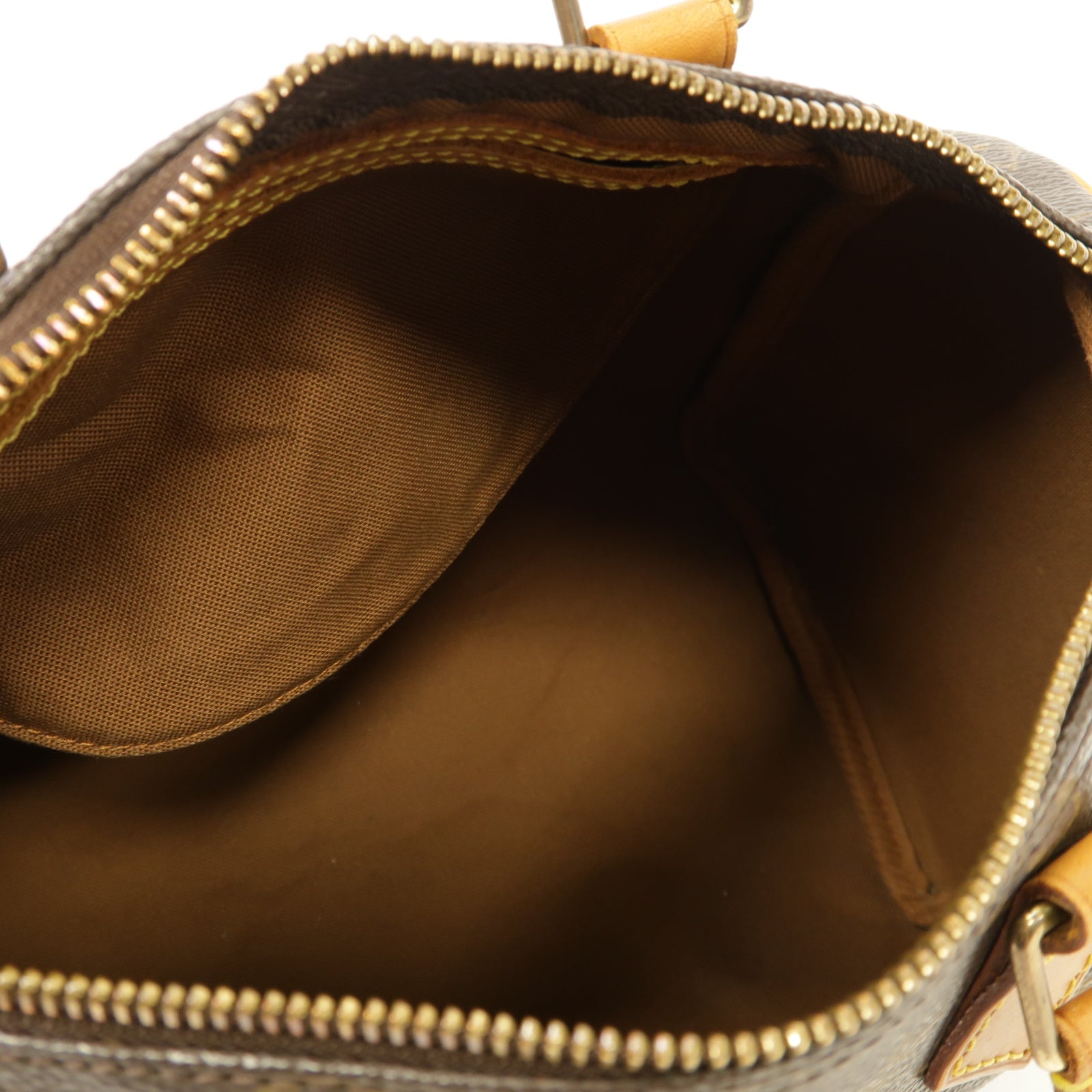 LOUIS VUITTON Monogram Speedy 25金扣手挽袋棕色