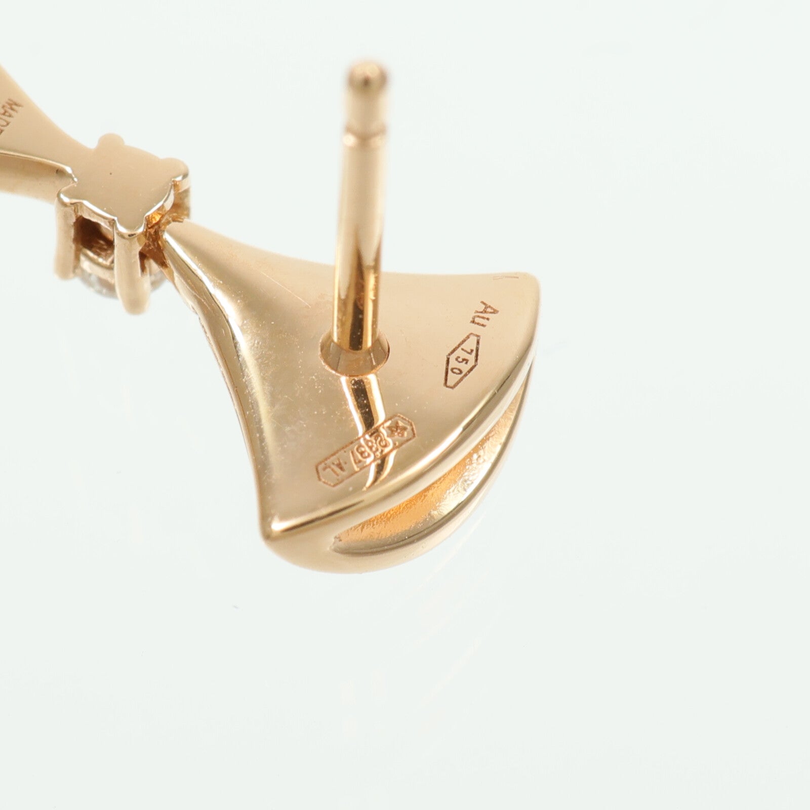 BVLGARI 18K玫瑰金Divas' Dream Earrings珍珠母貝耳環
