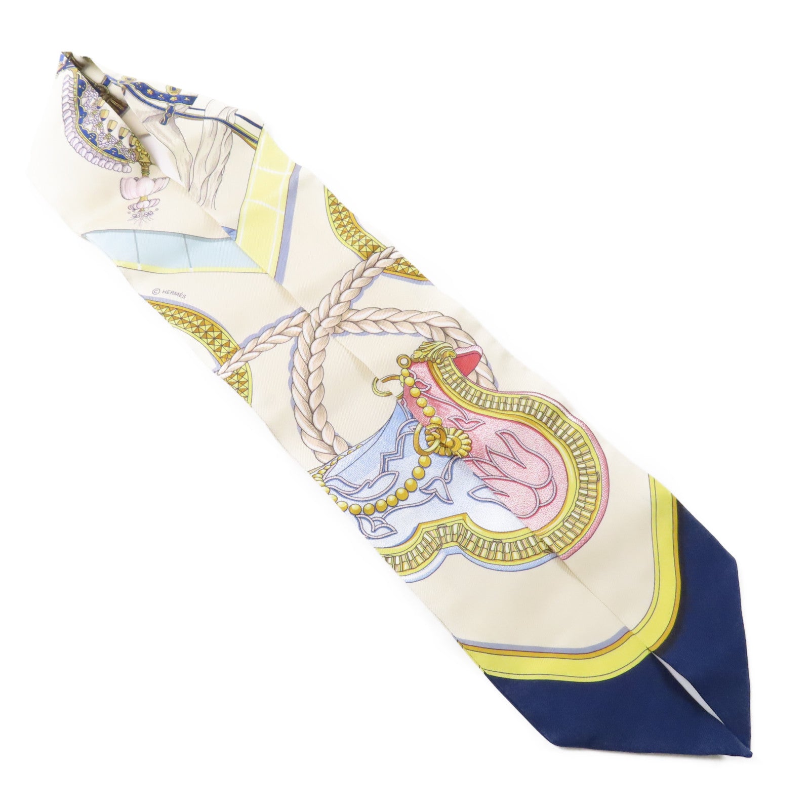 HERMES 絲質Twilly絲巾