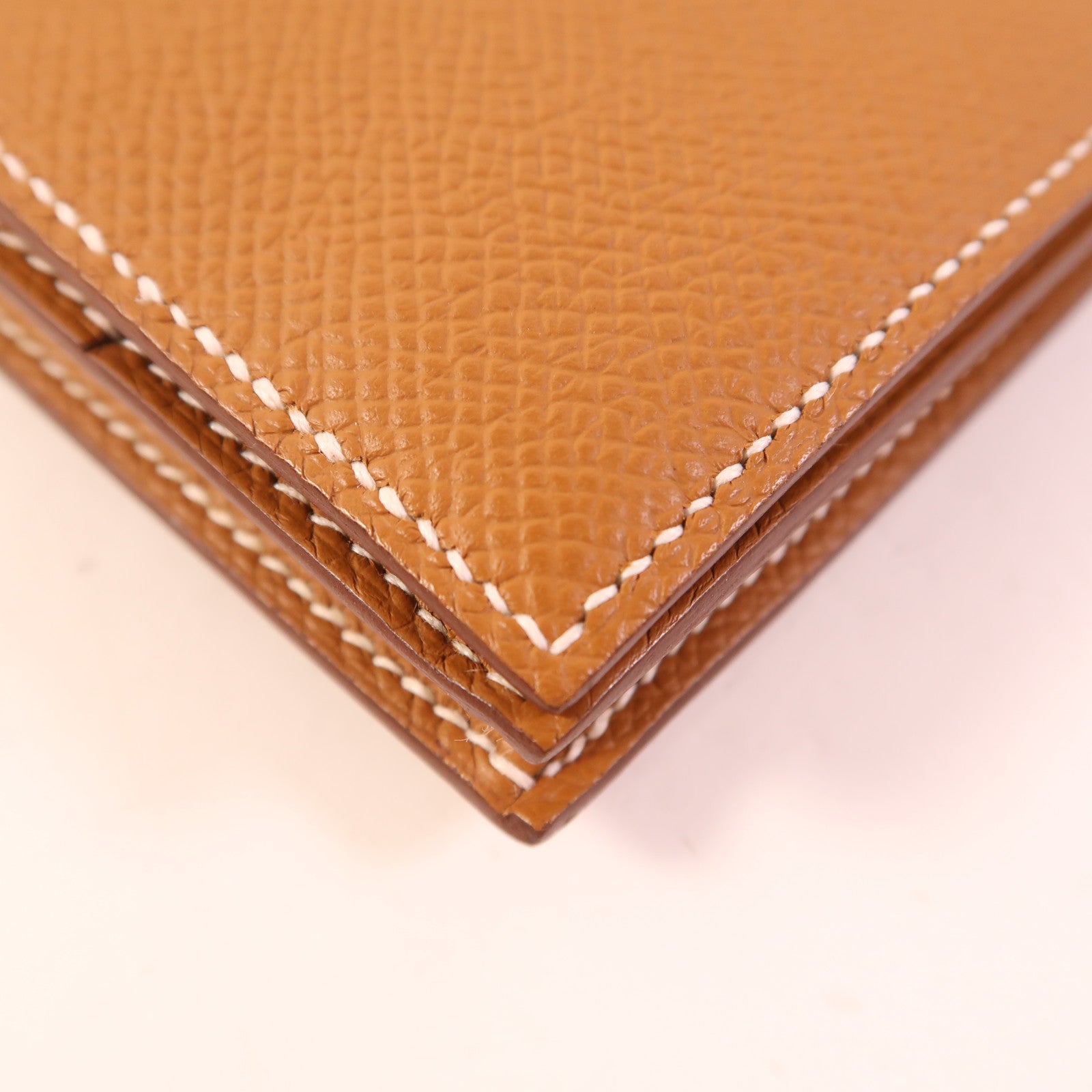 HERMES Epsom皮革Bearn Long Wallet銀扣長錢包Gold