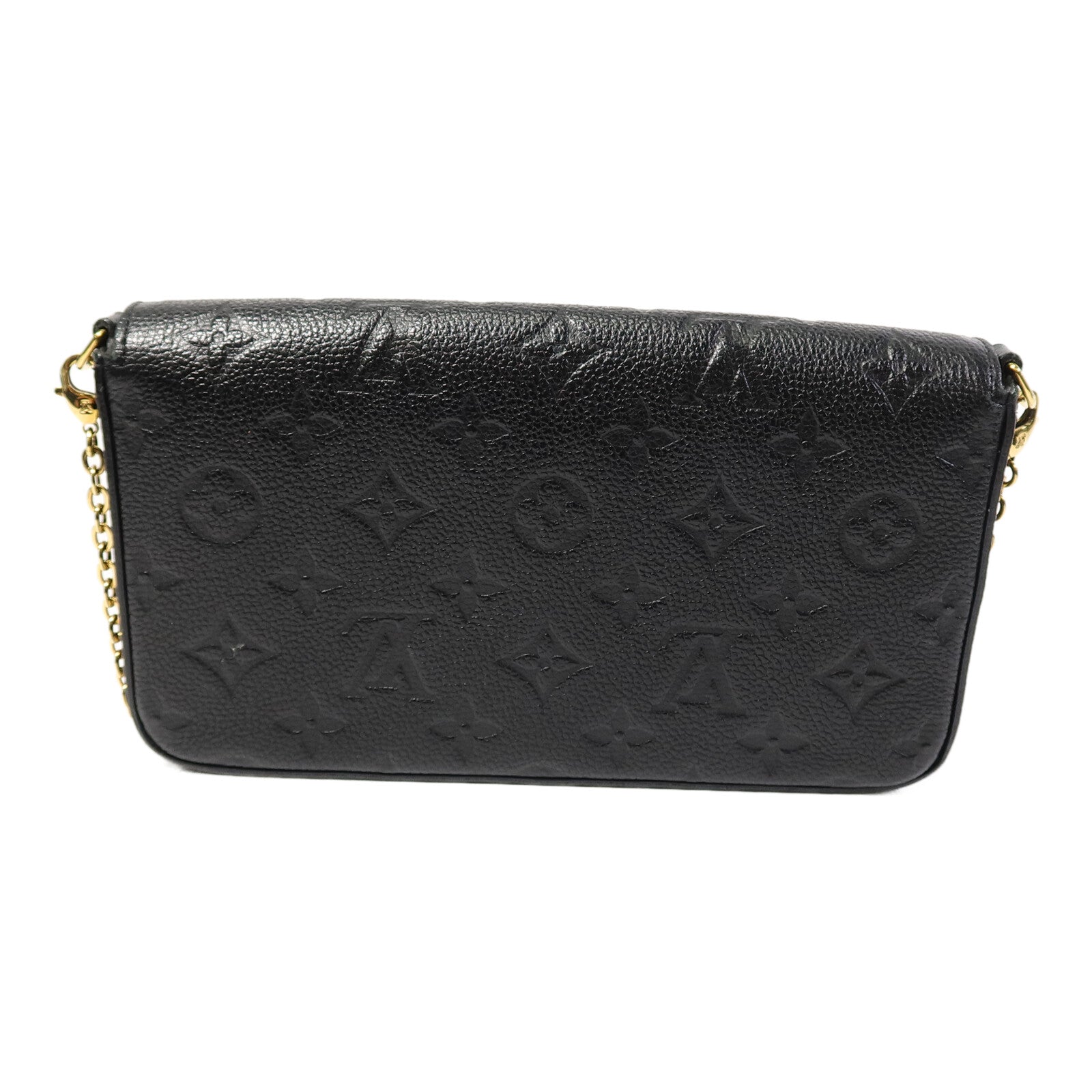 LOUIS VUITTON Monogram Empreinte Felicie Pochette鏈帶肩背袋