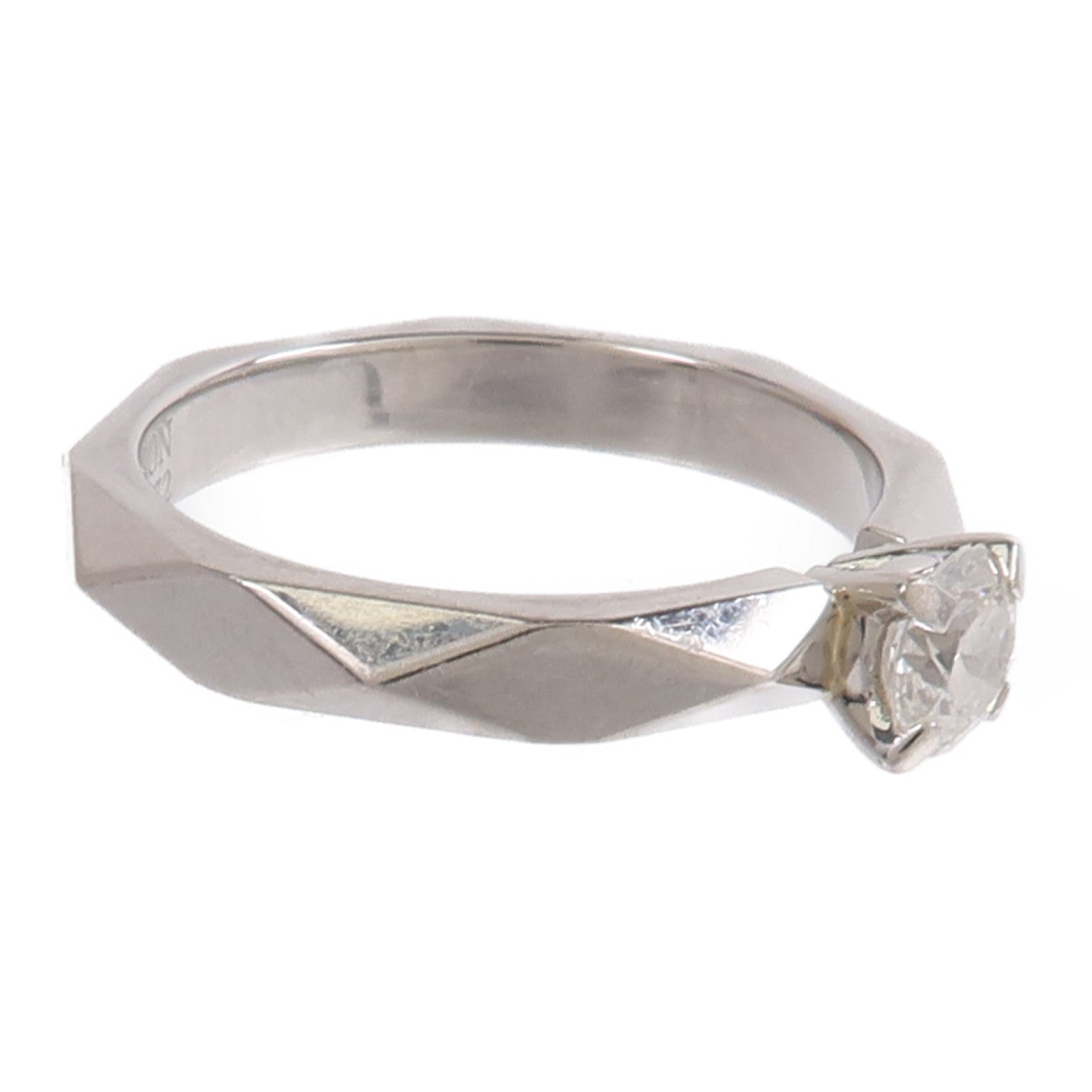 Boucheron PT950鉑金Facette Ring鑽石戒指