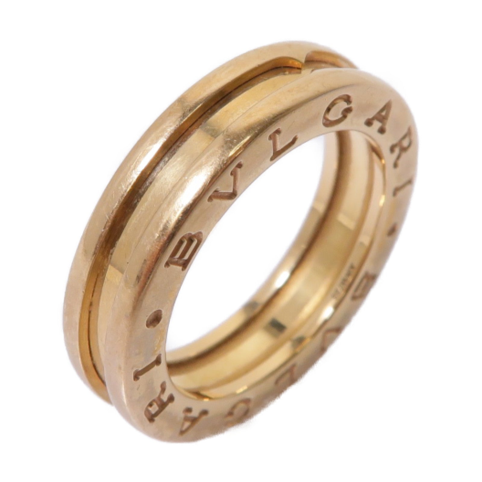 BVLGARI 18K玫瑰金B-zero1pm Ring戒指BLV#49 US#5