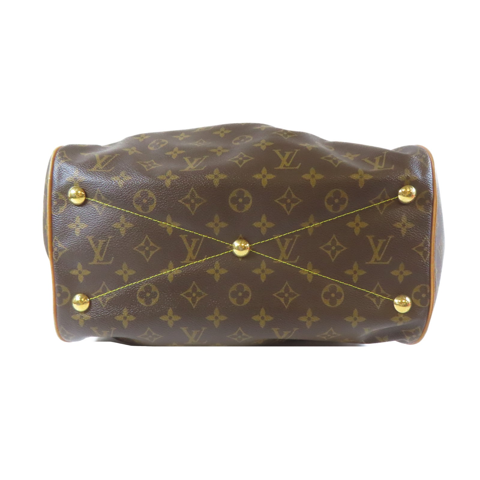 LOUIS VUITTON 【激減優惠】Monogram Tivoli GM金扣肩背袋啡色