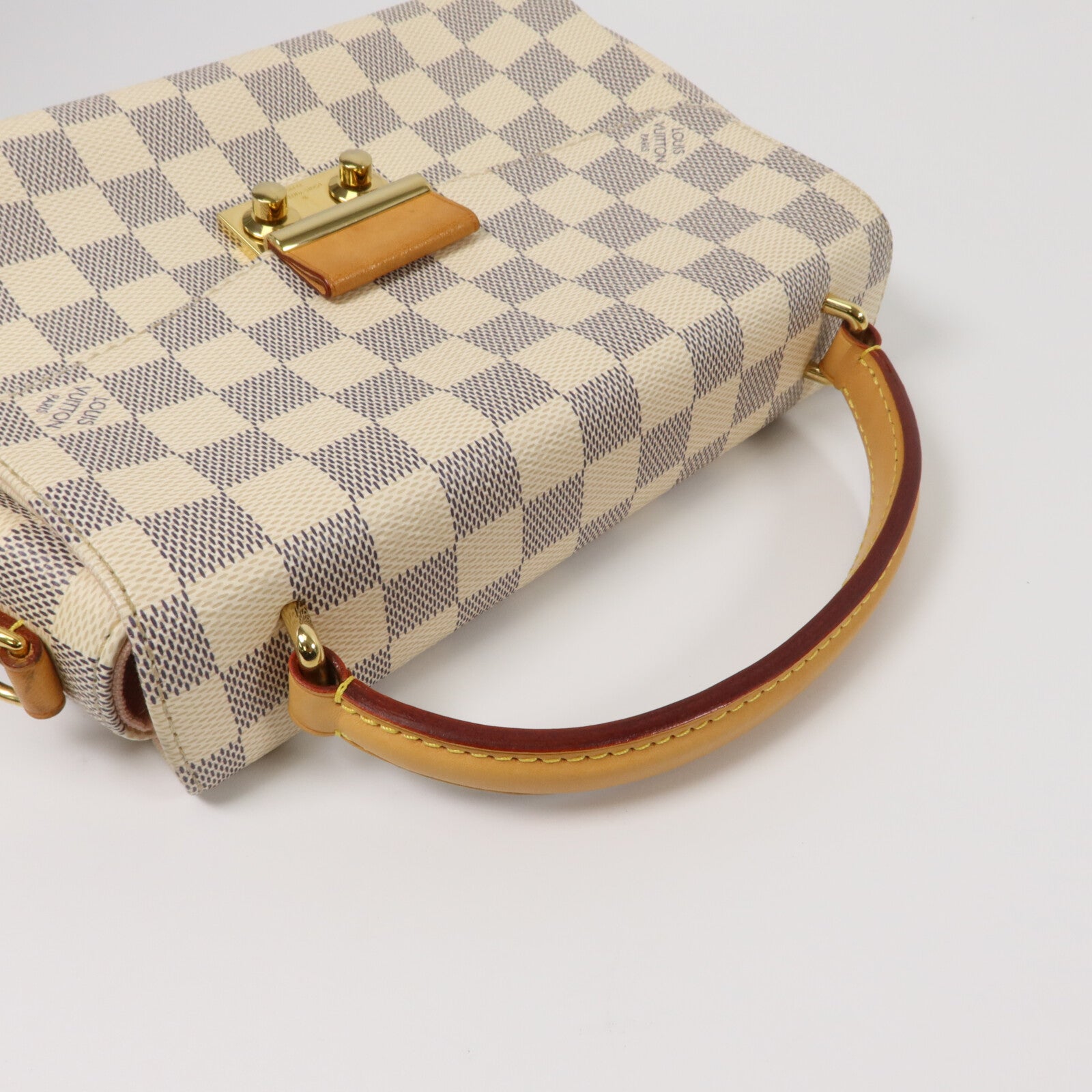 LOUIS VUITTON Damier Croisette手挽肩背兩用袋